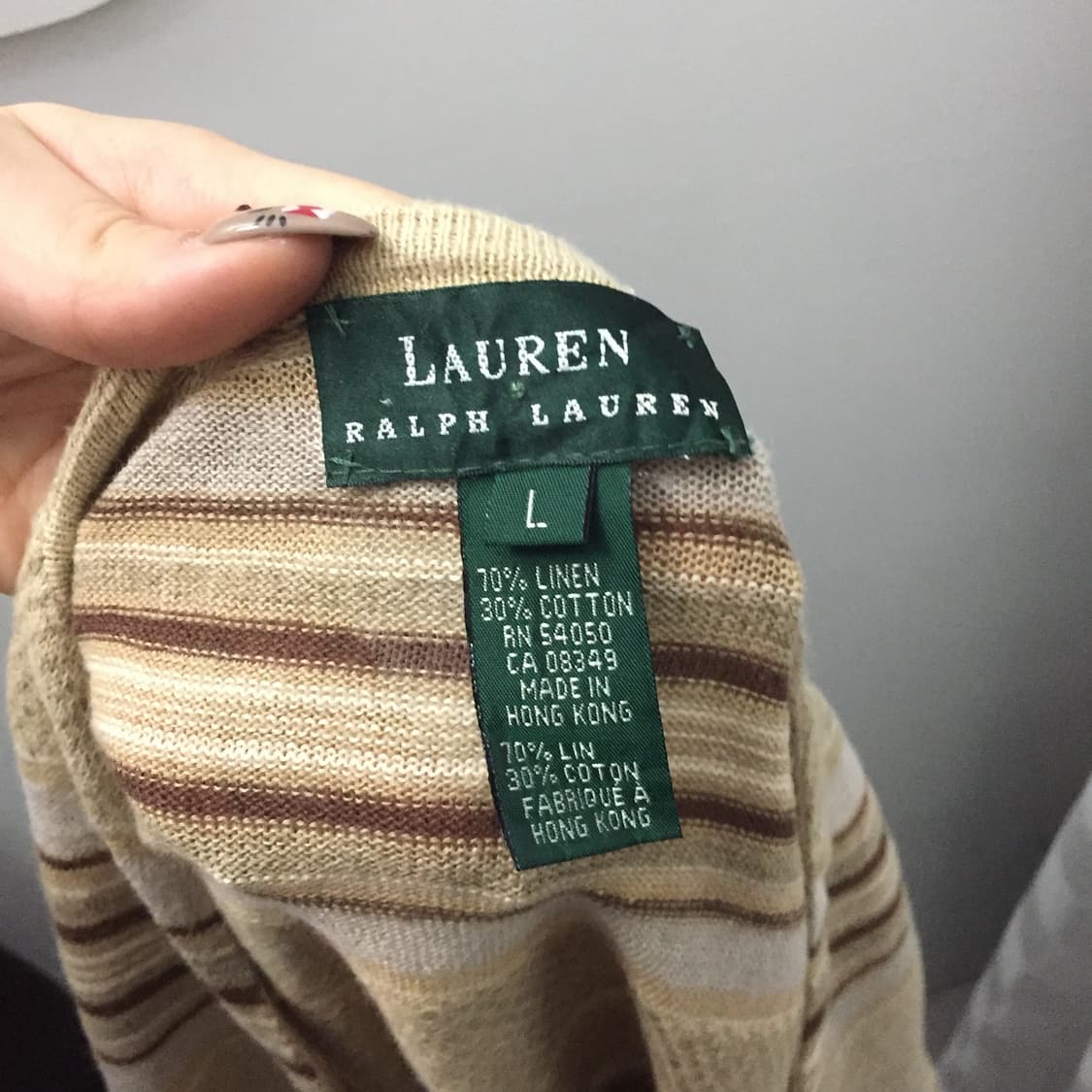 Polo 폴로랄프로렌 아가일 브이넥 니트 상품이미지2