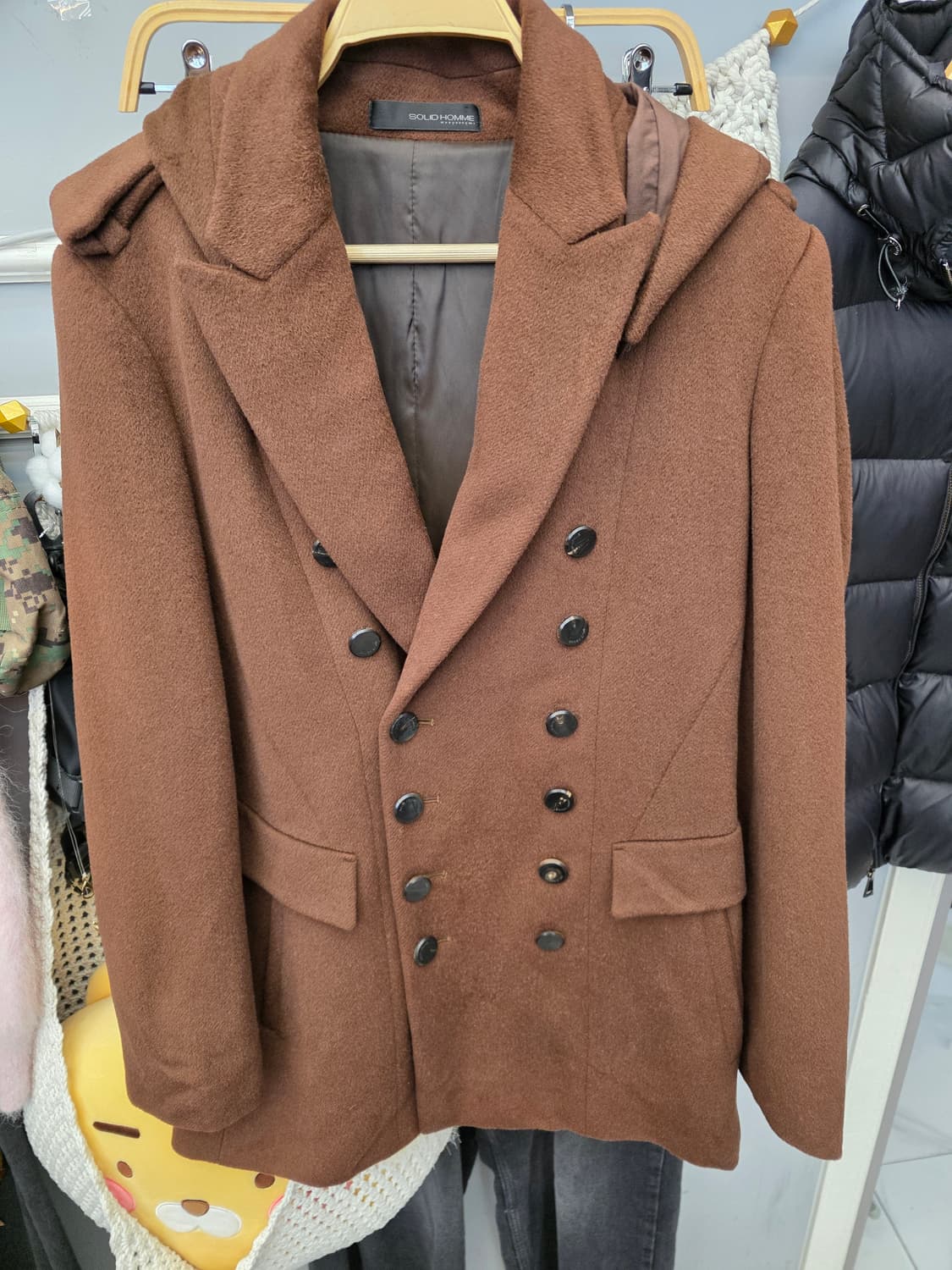 솔리드옴므 우영미 더블 후드 코트 M 상품이미지2