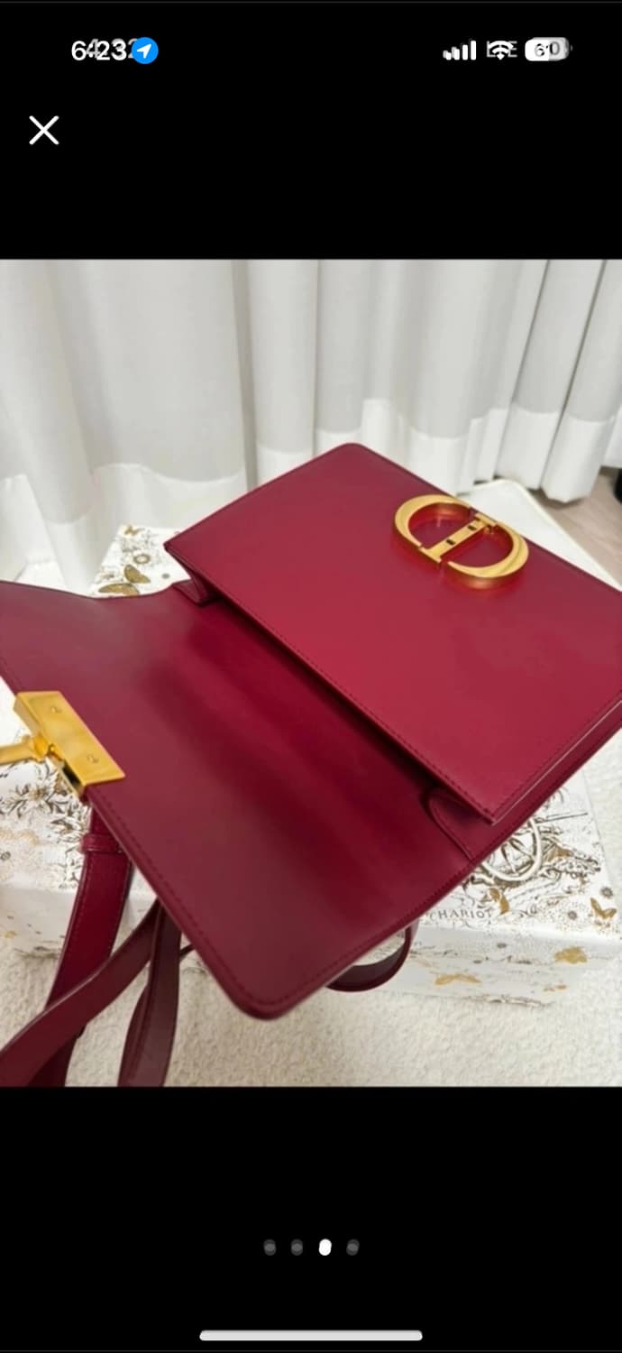 디올 몽테인 백 버건디 상품이미지3