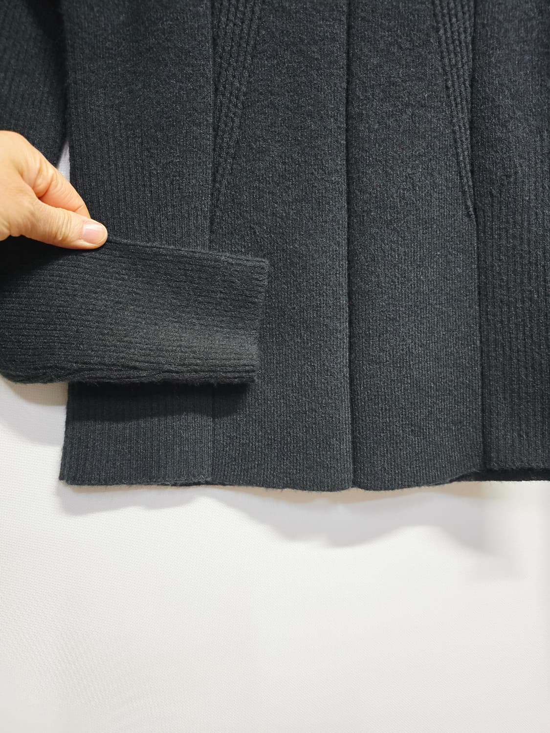 잇미샤 블랙 골지 반목 니트 66 상품이미지3