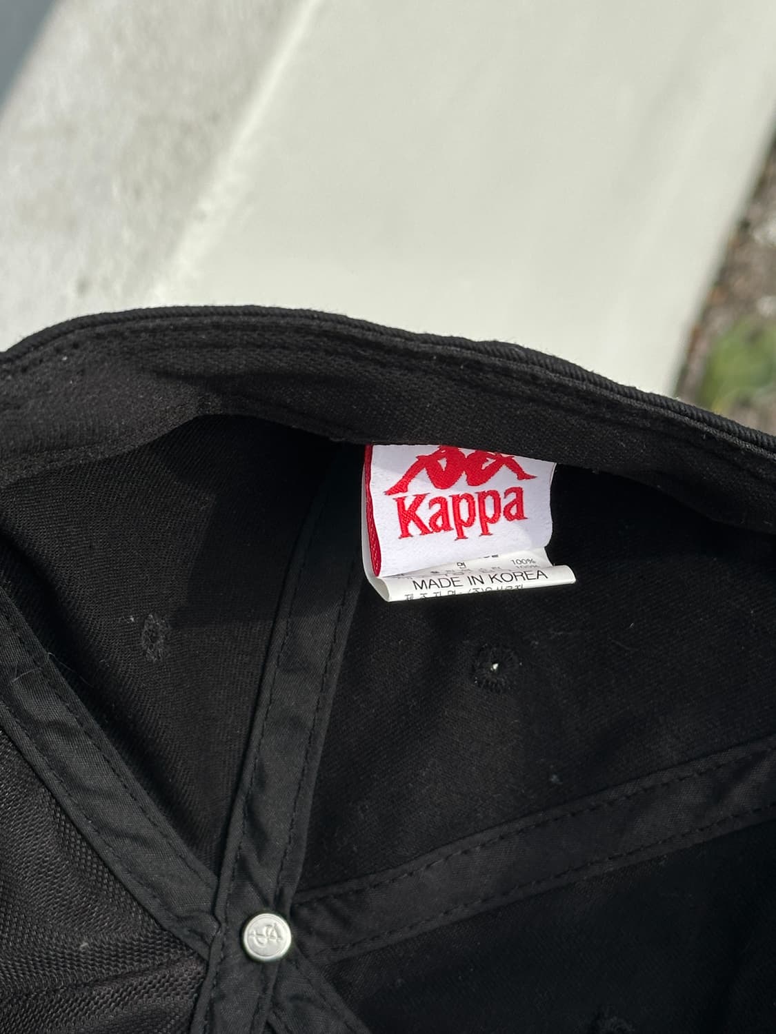 [F] 카파 로고 블랙 볼캡 모자 상품이미지7