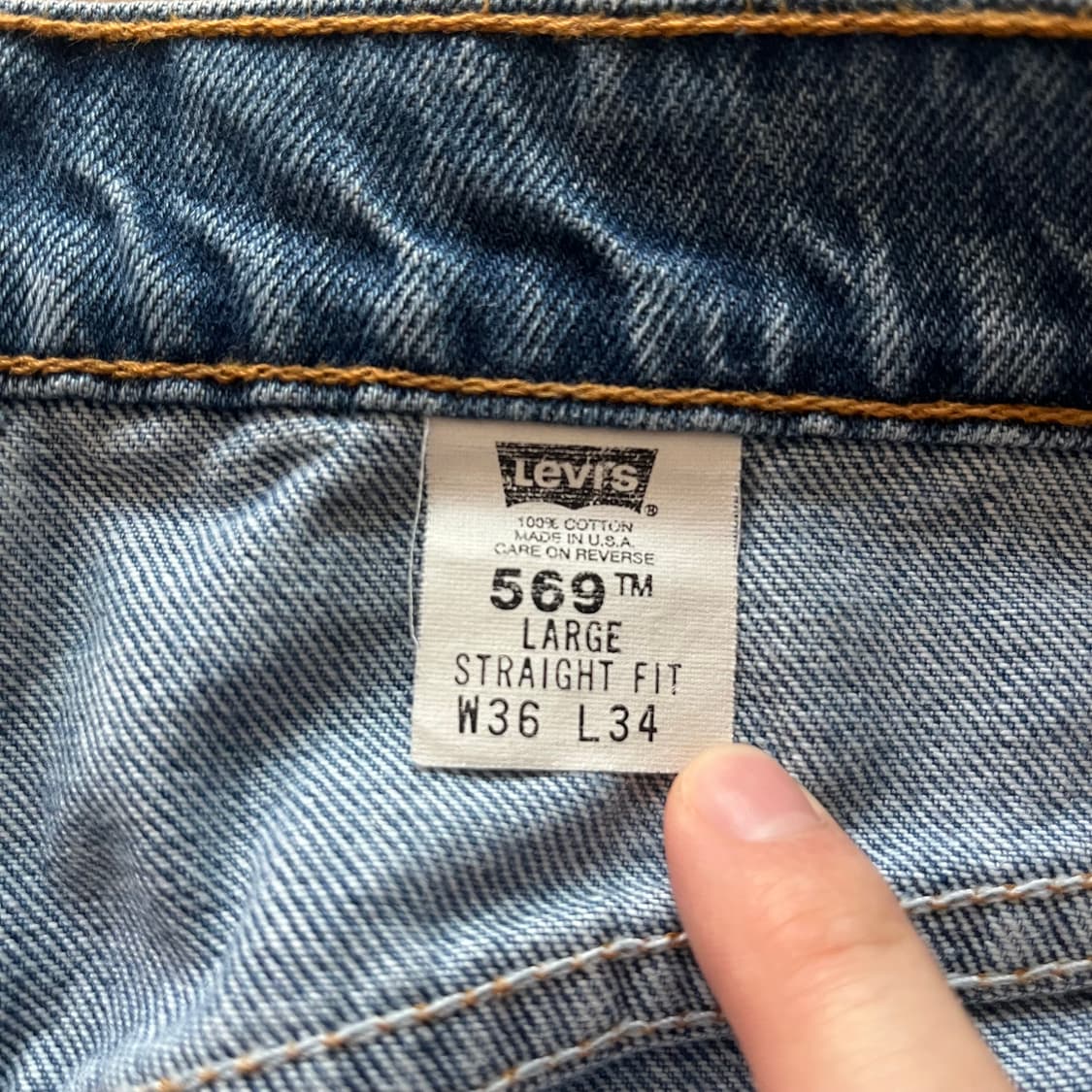 [36] 90s 빈티지 리바이스 569 컷오프 made in usa 상품이미지2