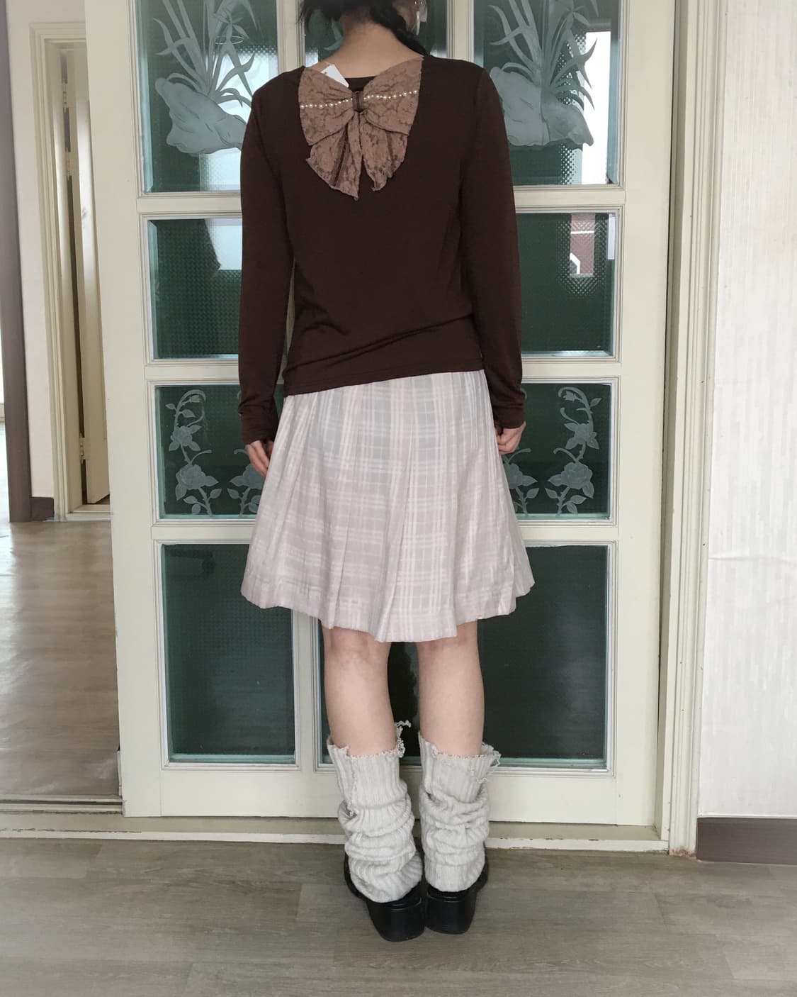 Axes femme lace ribbon point sleeve 상품이미지8