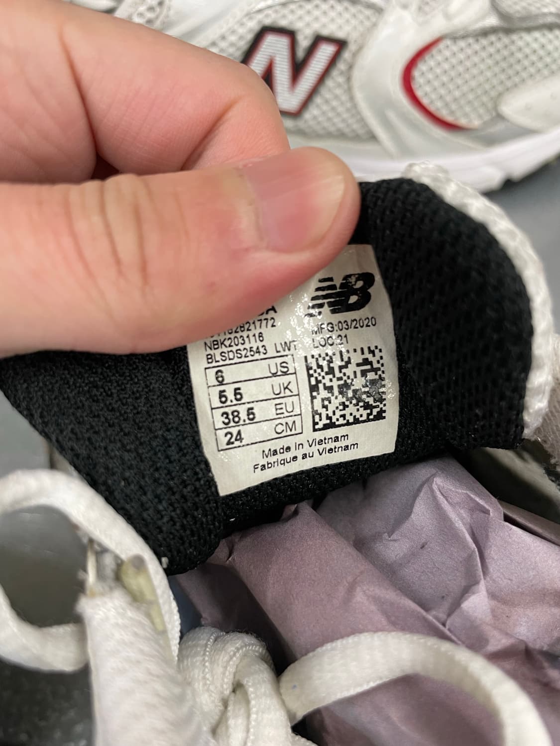 뉴발란스 530v2 레트로 화이트 실버 레드 240 상품이미지7