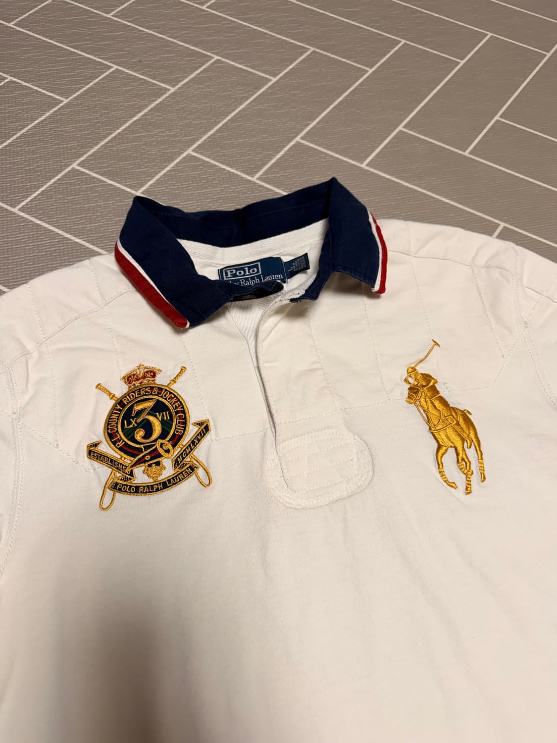 폴로 빅포니 긴팔 럭비티 아이보리 상품이미지4