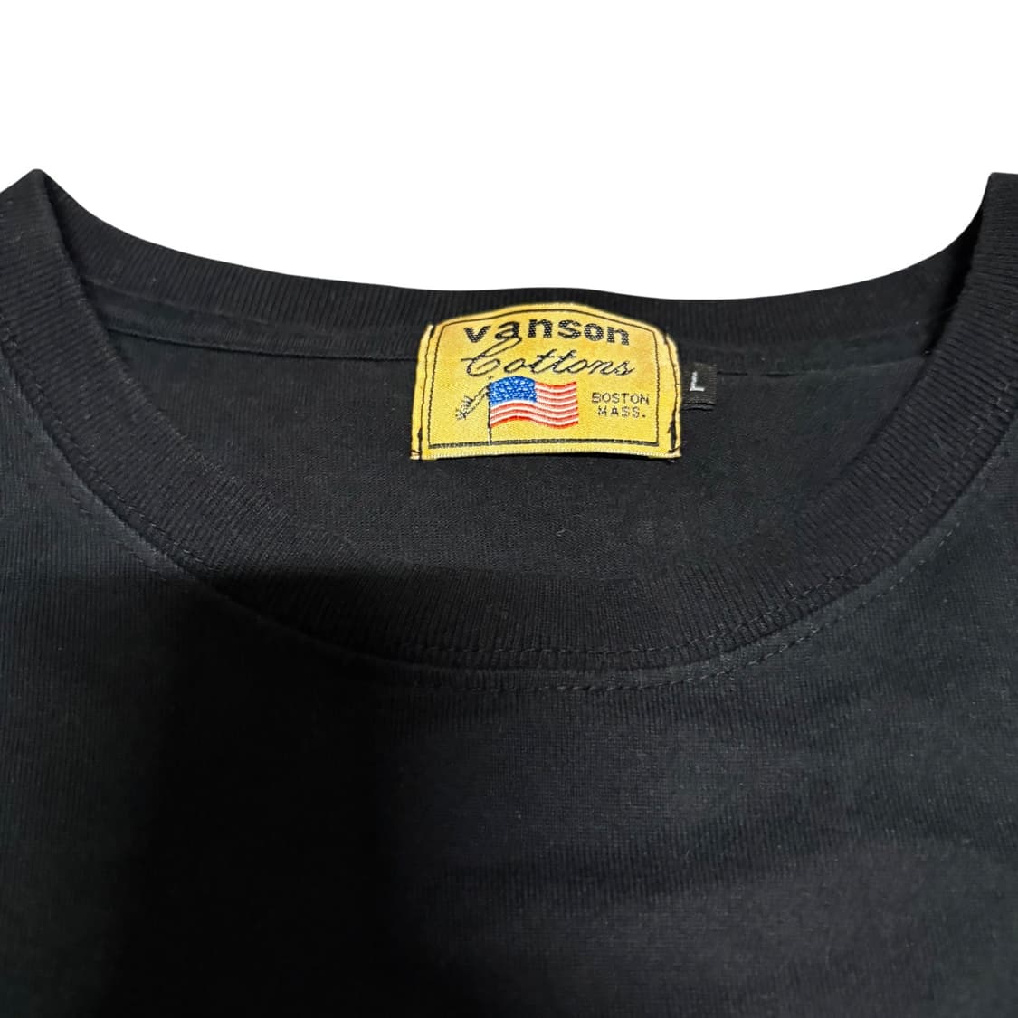 vanson 밴슨 큐빅 로고 원스타 롱슬리브 티셔츠 L 상품이미지3