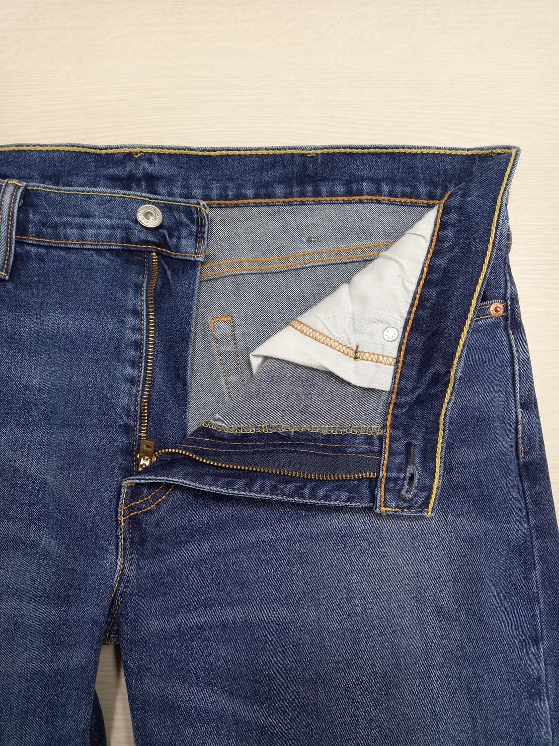 38 리바이스511 워싱 스판 슬림일자진 38-154 상품이미지7