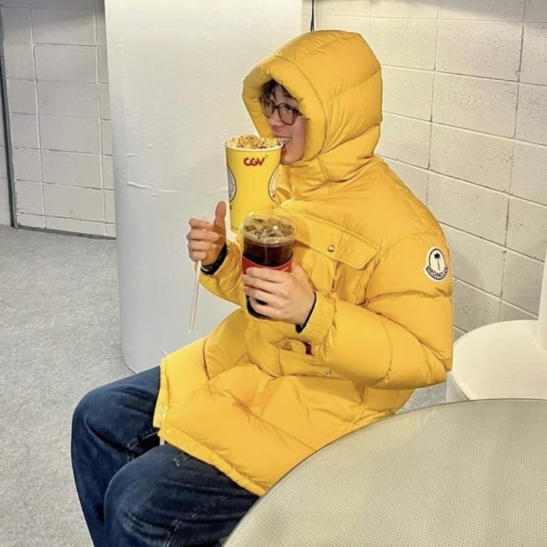 [S+급/오버핏2] 23FW 몽클레어 X 팜엔젤스 펜타플레이크 롱 패딩 상품이미지8