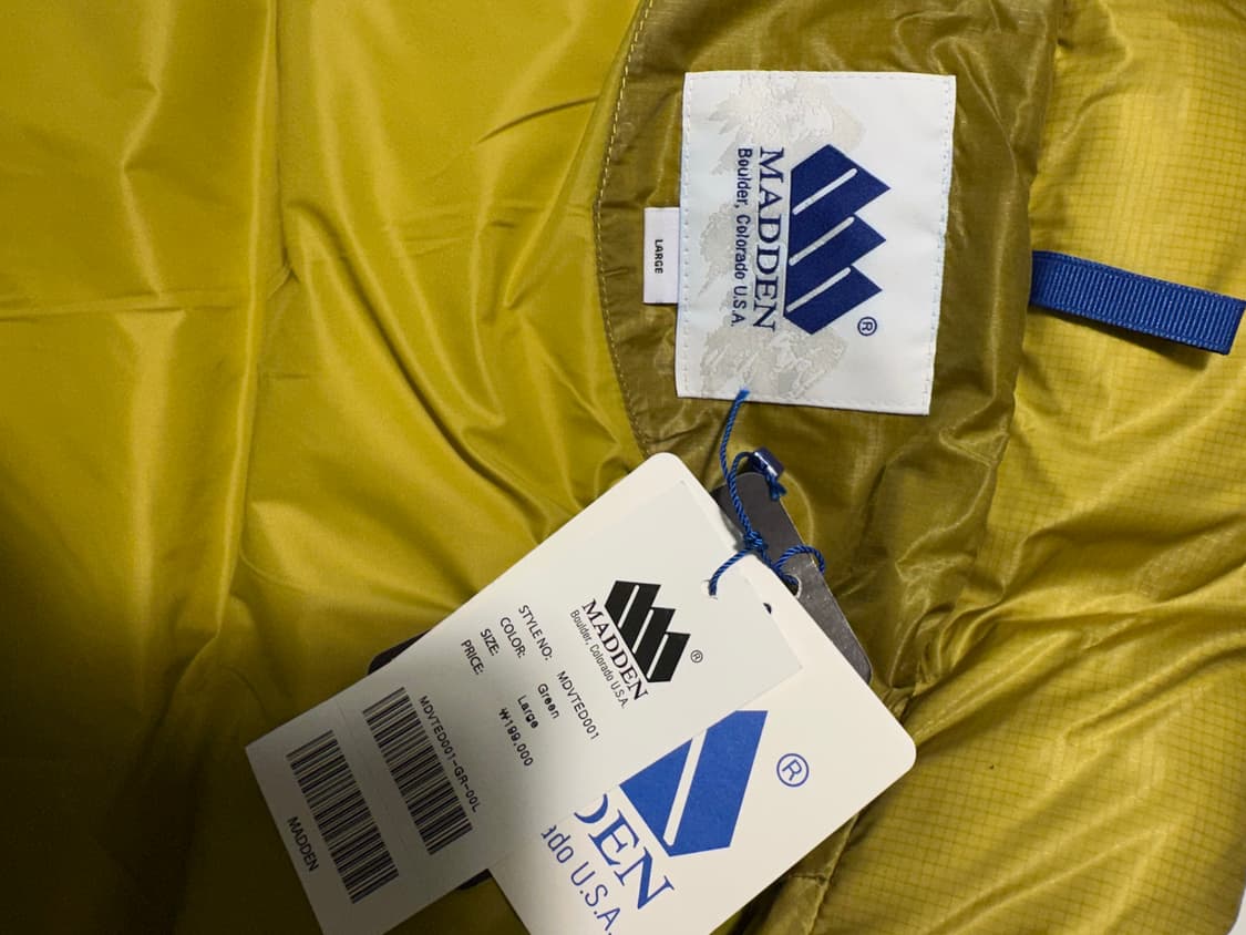 매든 패딩베스트 L사이즈 새상품 상품이미지3