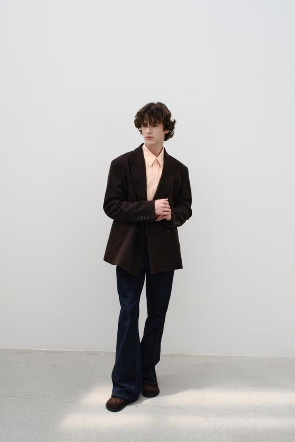 리들 riddle 오버사이즈 울 더블 브레스티드 자켓 3사이즈 새상품 상품이미지2