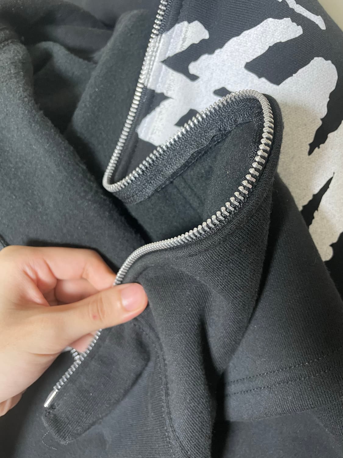 스투시 스탁 후드집업 블랙 L사이즈 판매 상품이미지4