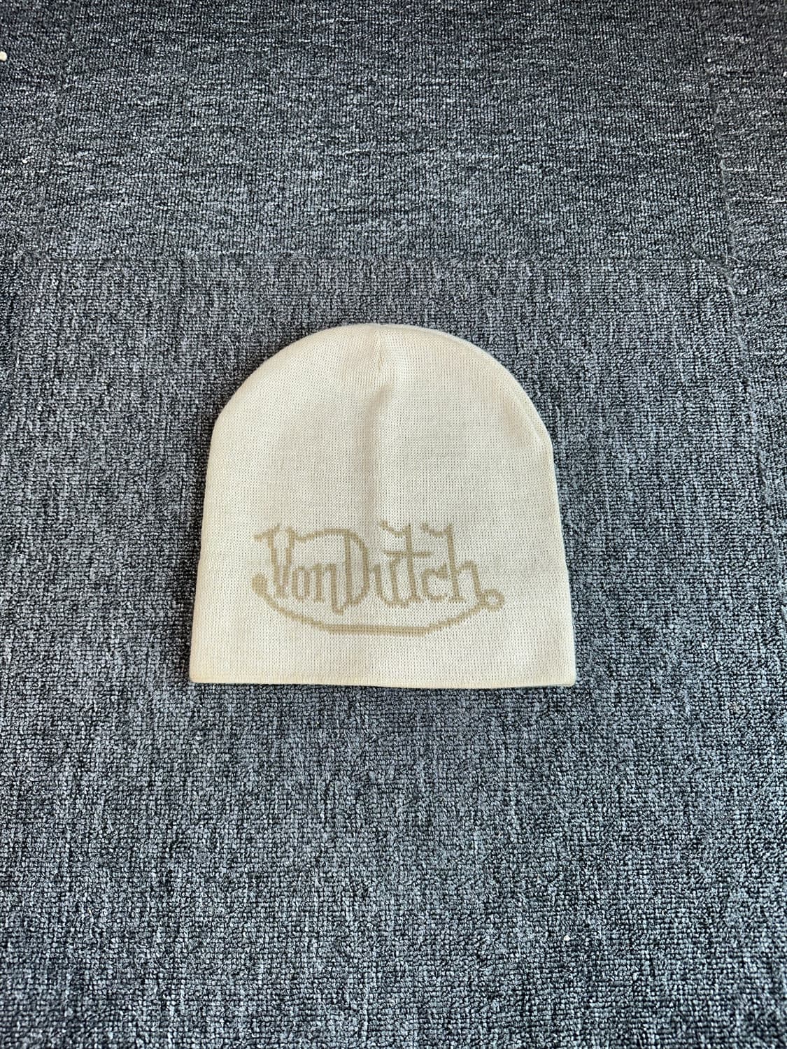 Von Dutch ivory loose knit 비니 상품이미지4