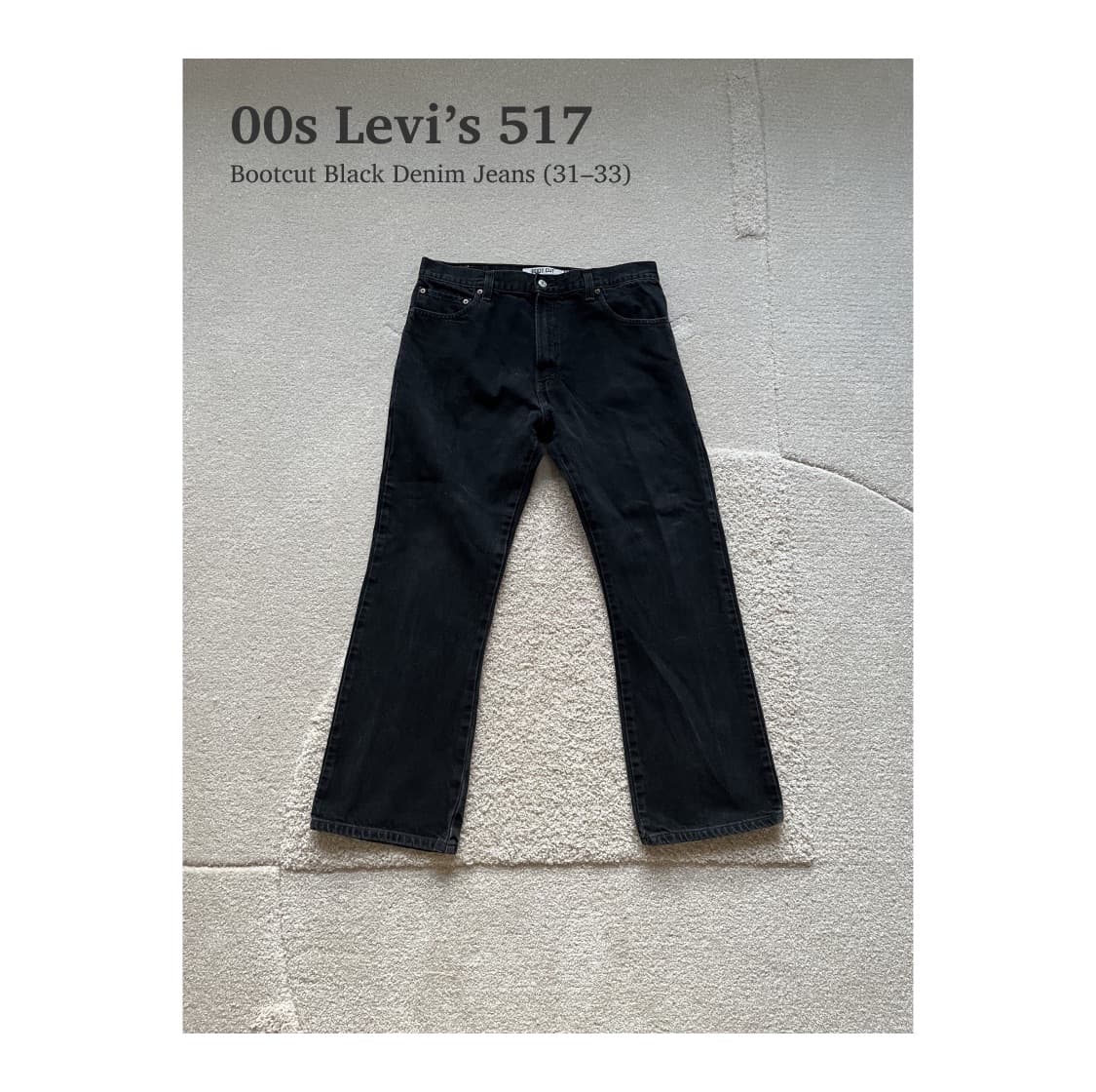 00s 리바이스 517 블랙 데님 (31-33) 상품이미지1