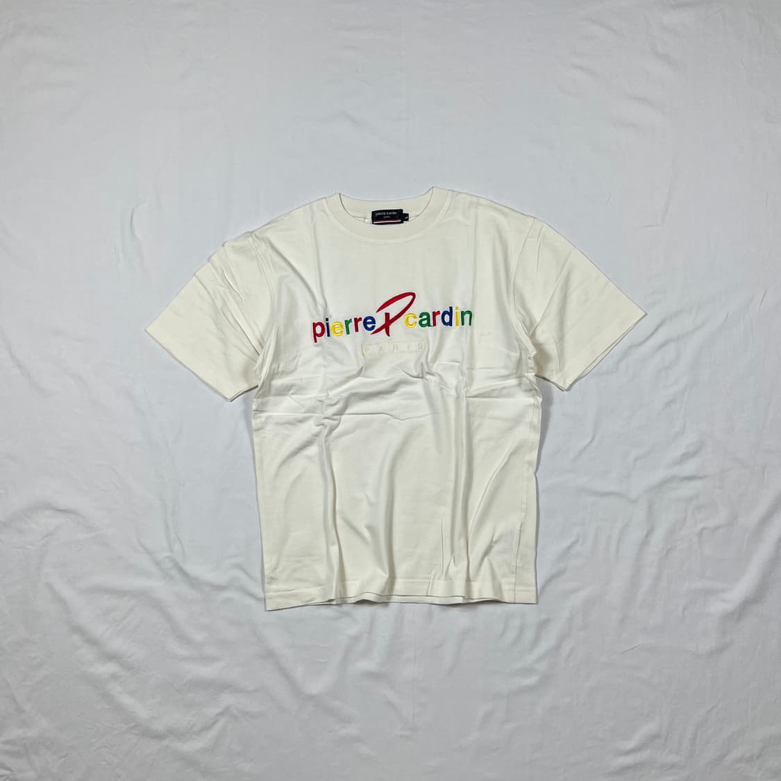 피에르가르뎅 pierre cardin 멀티컬러 로고 반팔티 상품이미지1