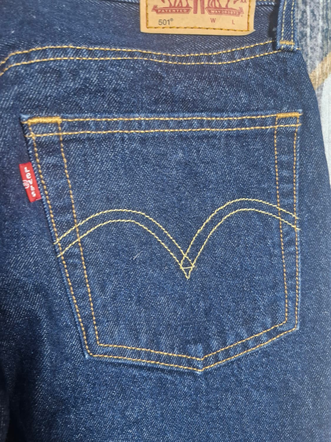 여성 리바이스 501 W26 L30 진청 상품이미지4