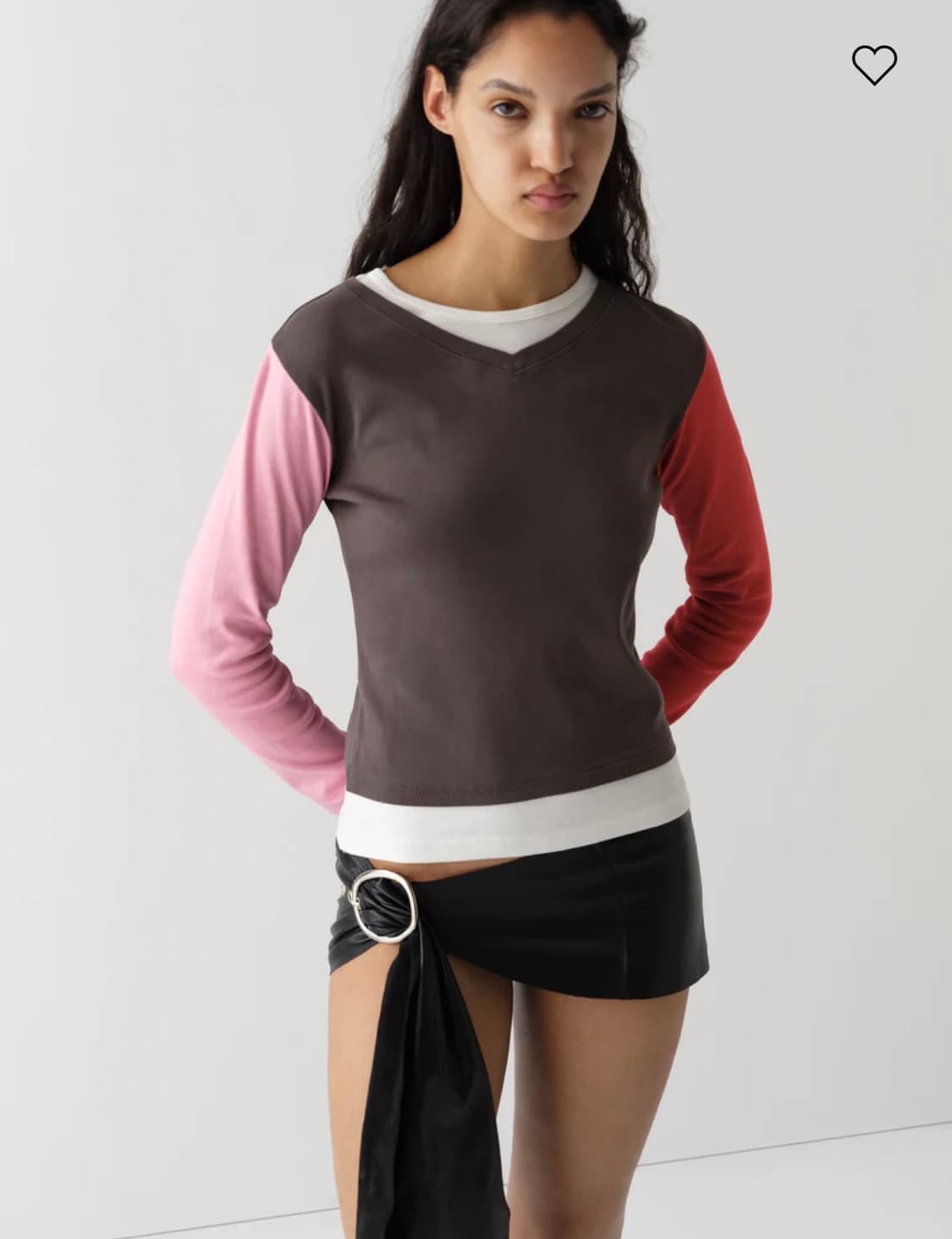 [S,M] 기마구아스 Samm 레이어드 롱슬리브 멀티 상품이미지1