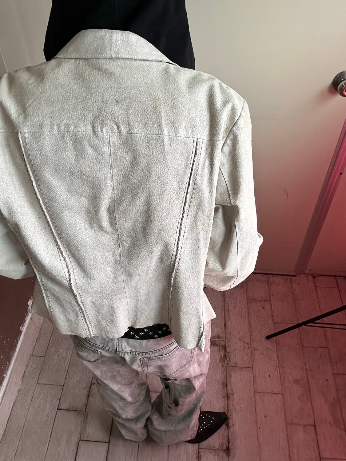 pig leather white jaket   상품이미지3