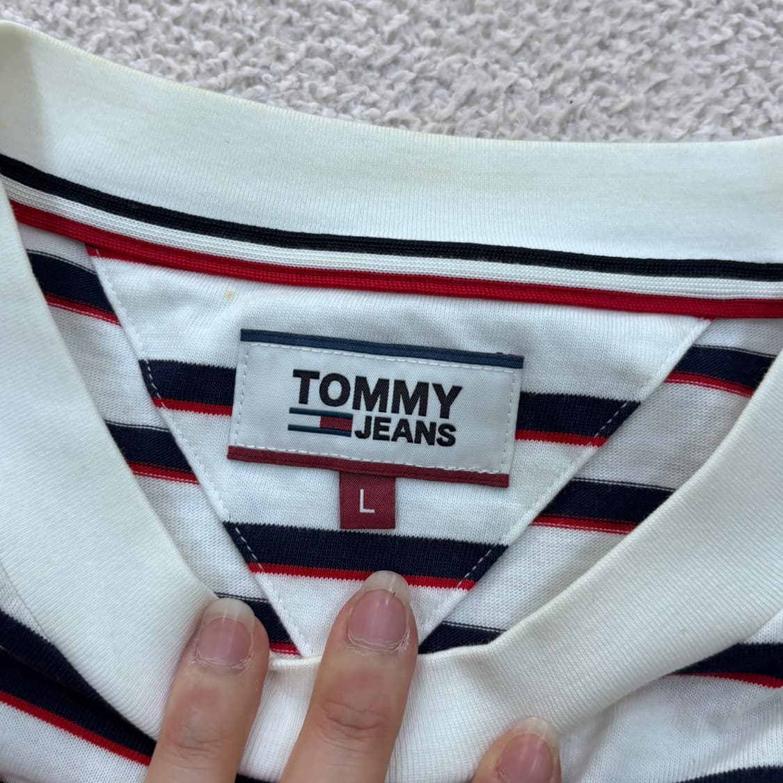 L 타미진스 스트라이프 긴팔 티셔츠 0331E 상품이미지3