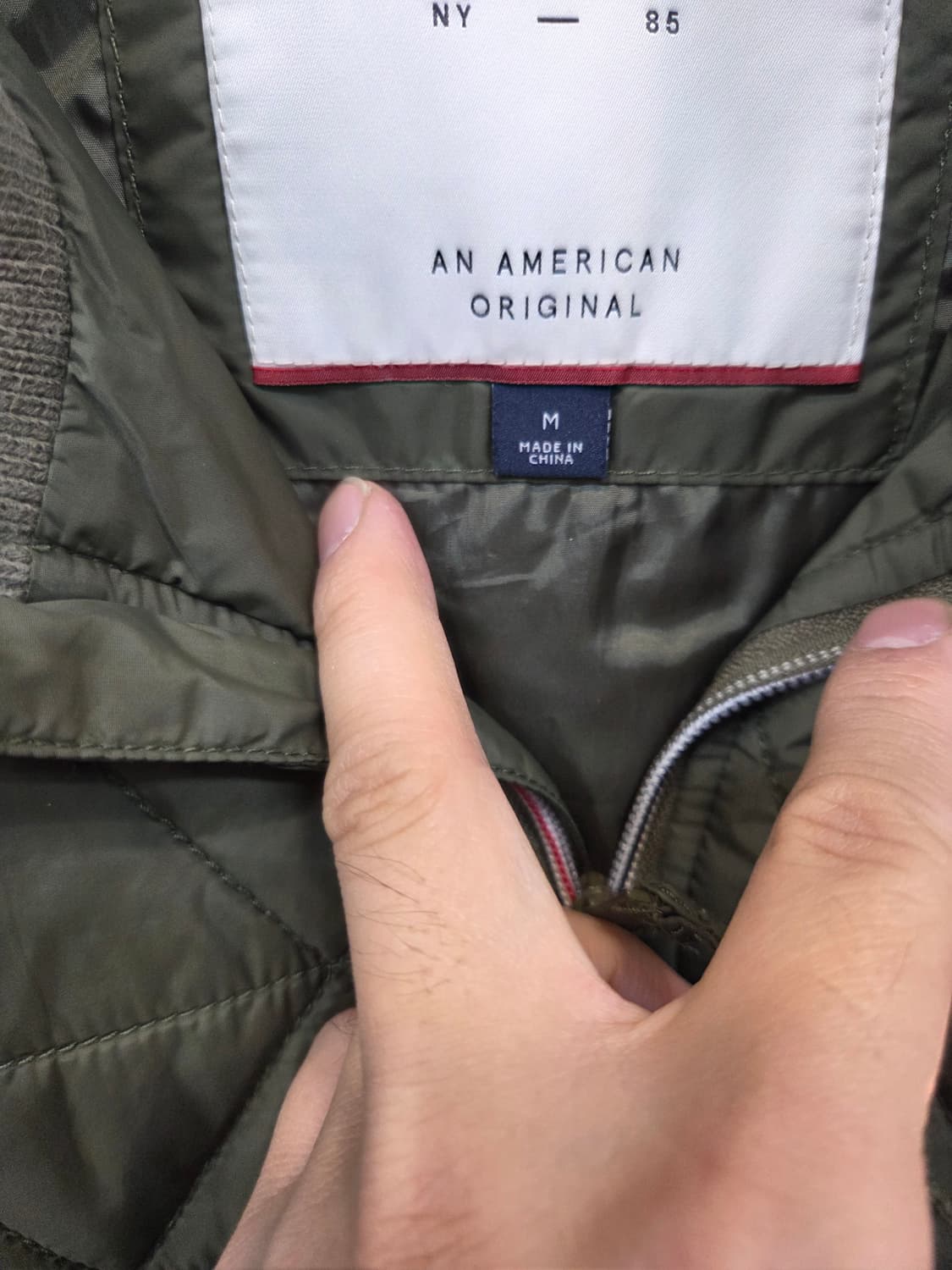 타미힐피거 퀄팅 경량패딩 집업자켓 m 상품이미지5