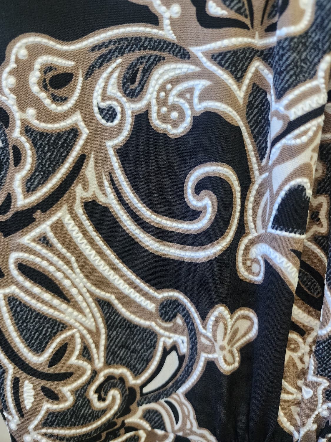 새상품 패턴 랩 롱 원피스 상품이미지6