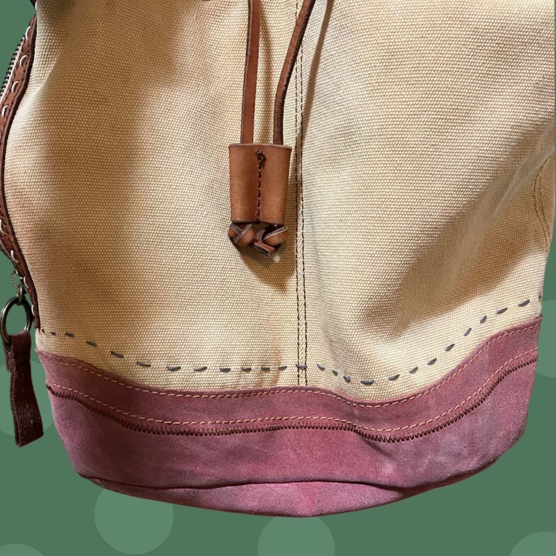 유목민소녀 모리걸 히피 레더 스트링 백팩 상품이미지7