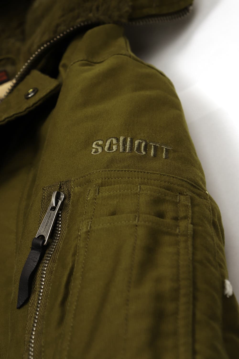 SCHOTT 쇼트 야상 패딩 점퍼 size M 상품이미지9