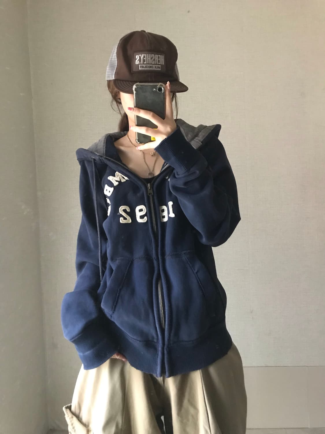 아베크롬비 네이비 후드집업 상품이미지2