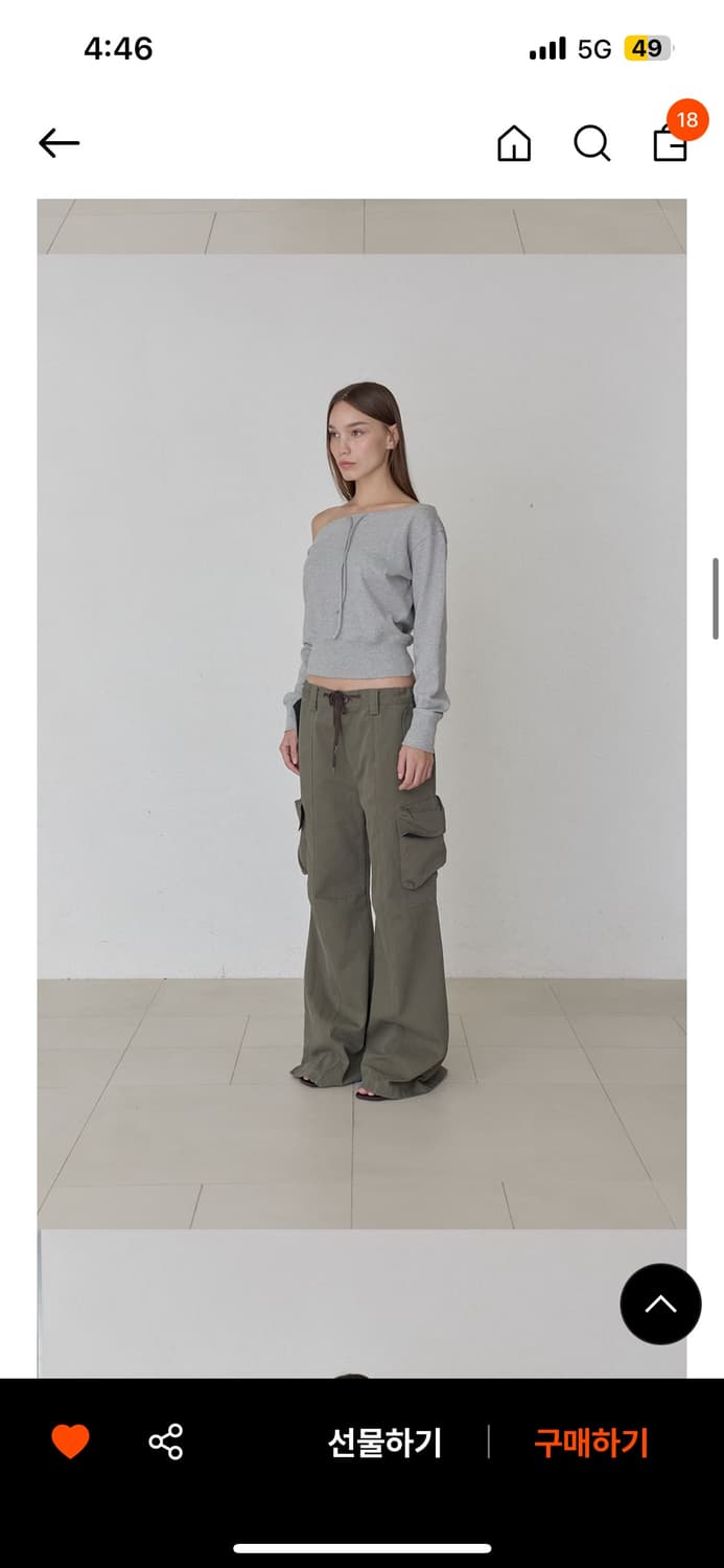 오데스 ASYMMETRIC DRAW SWEAT SHIRTS  상품이미지3