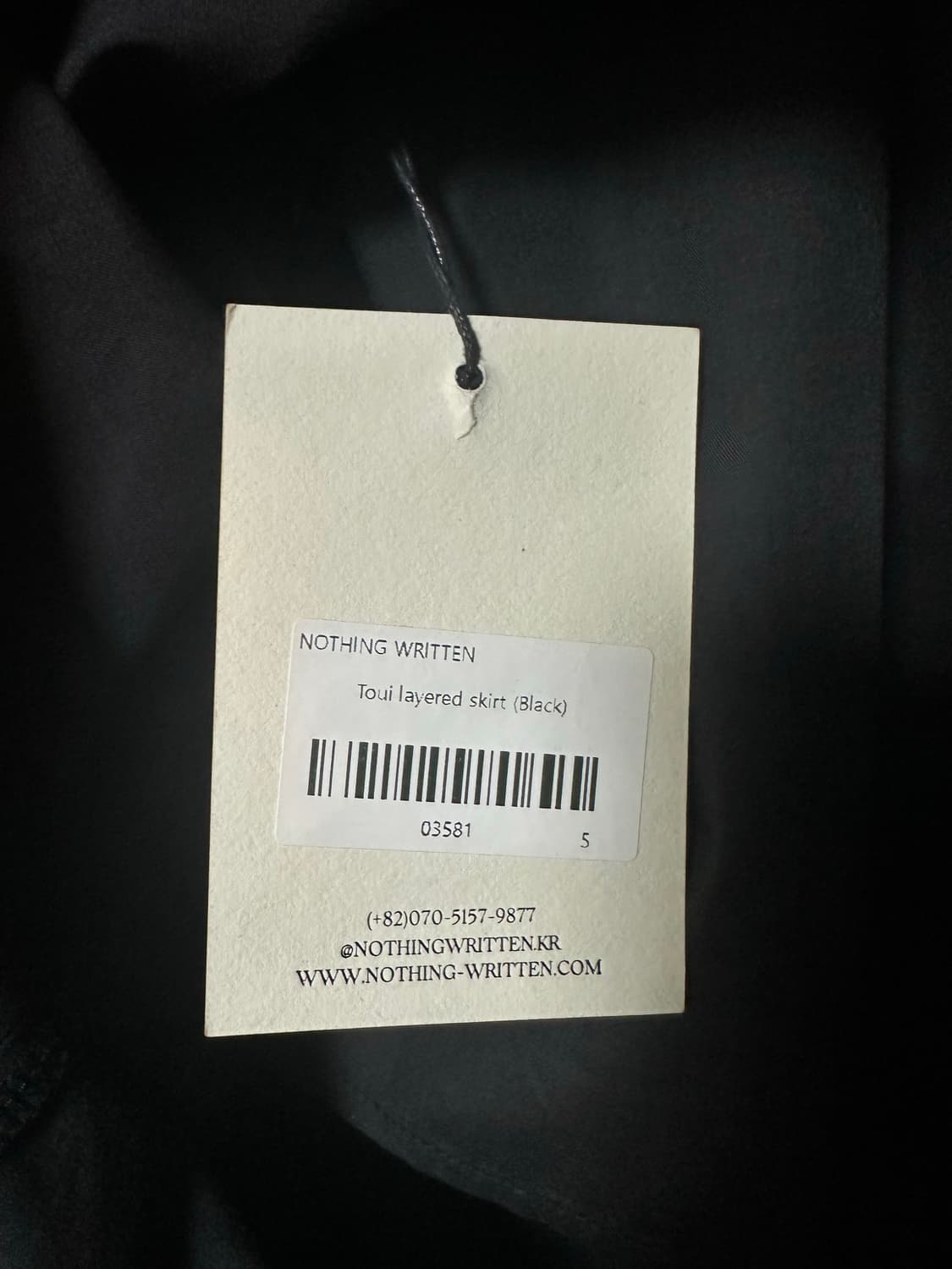 낫띵리튼 Toui layered skirt (Black) 상품이미지6