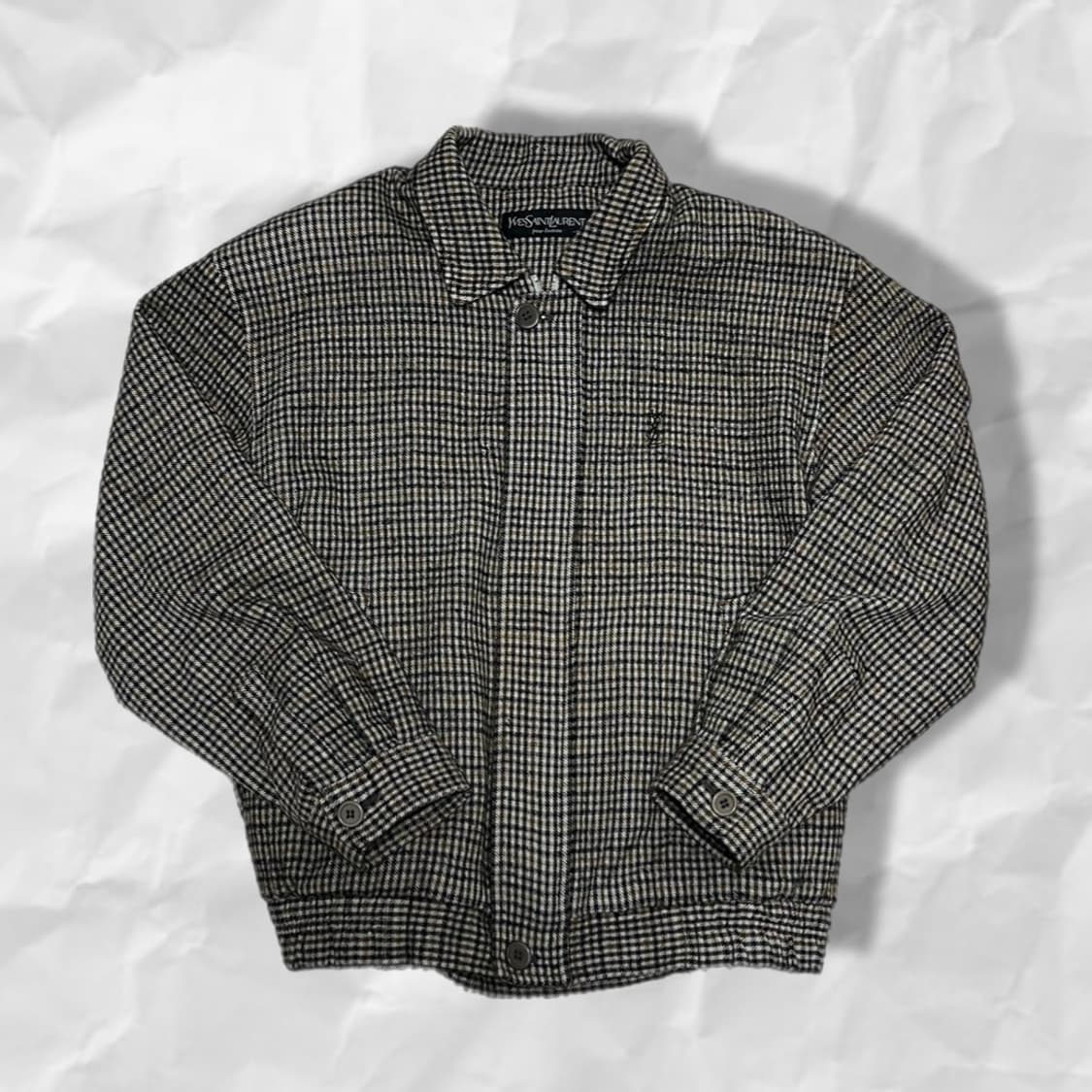 [택포](110)90‘s 입생로랑 울 블루종 자켓  상품이미지1