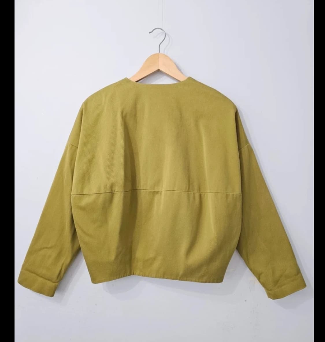 COS 코스 크러쉬 크롭 자켓 올리브색 ~55반 상품이미지7