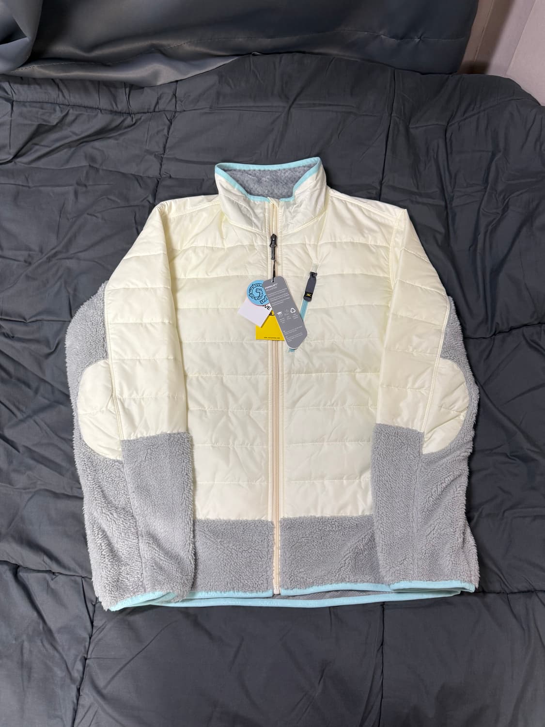 썬러브 하이브리드 써멀 자켓 아이보리 m 상품이미지1