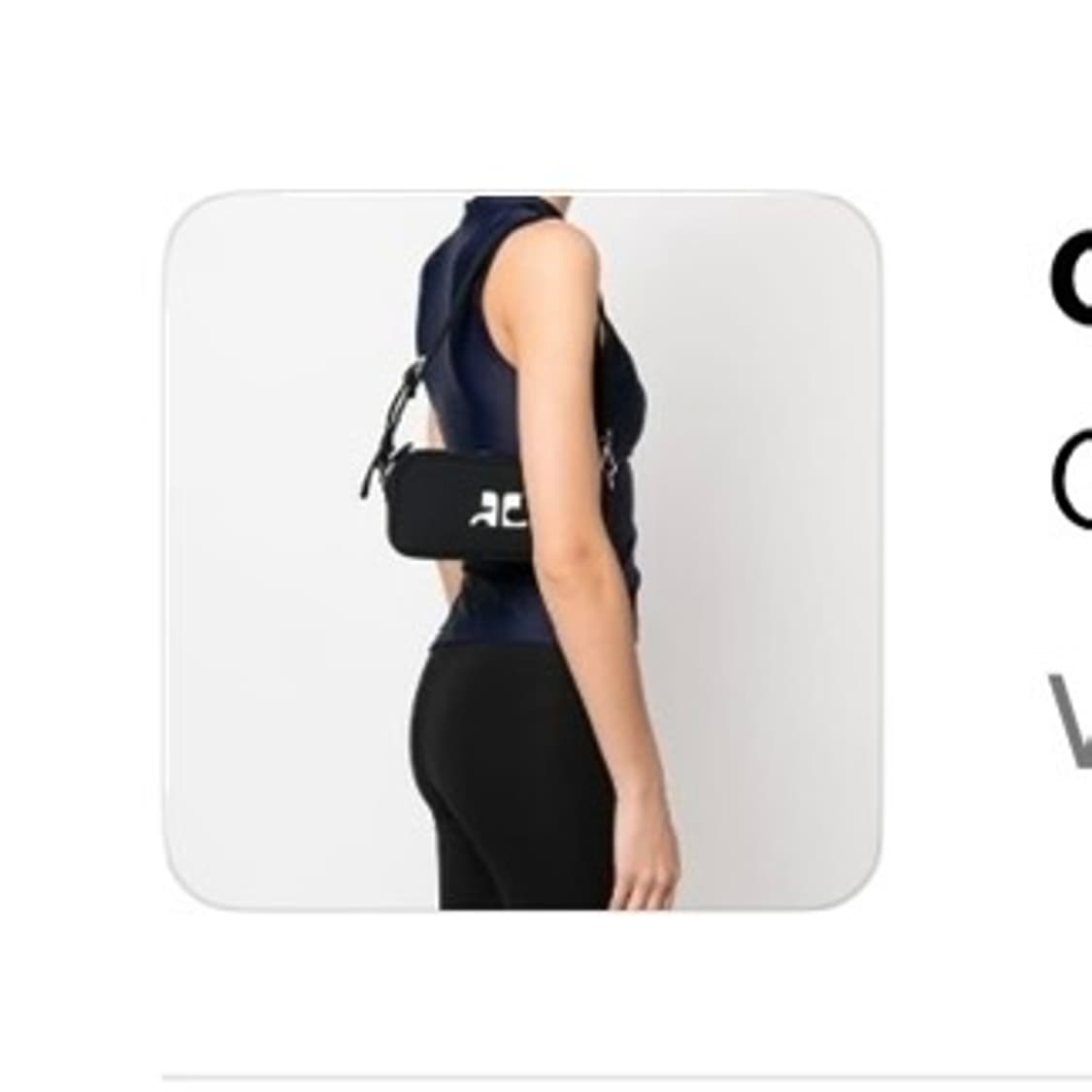 COURREGES logo patch bag 상품이미지1