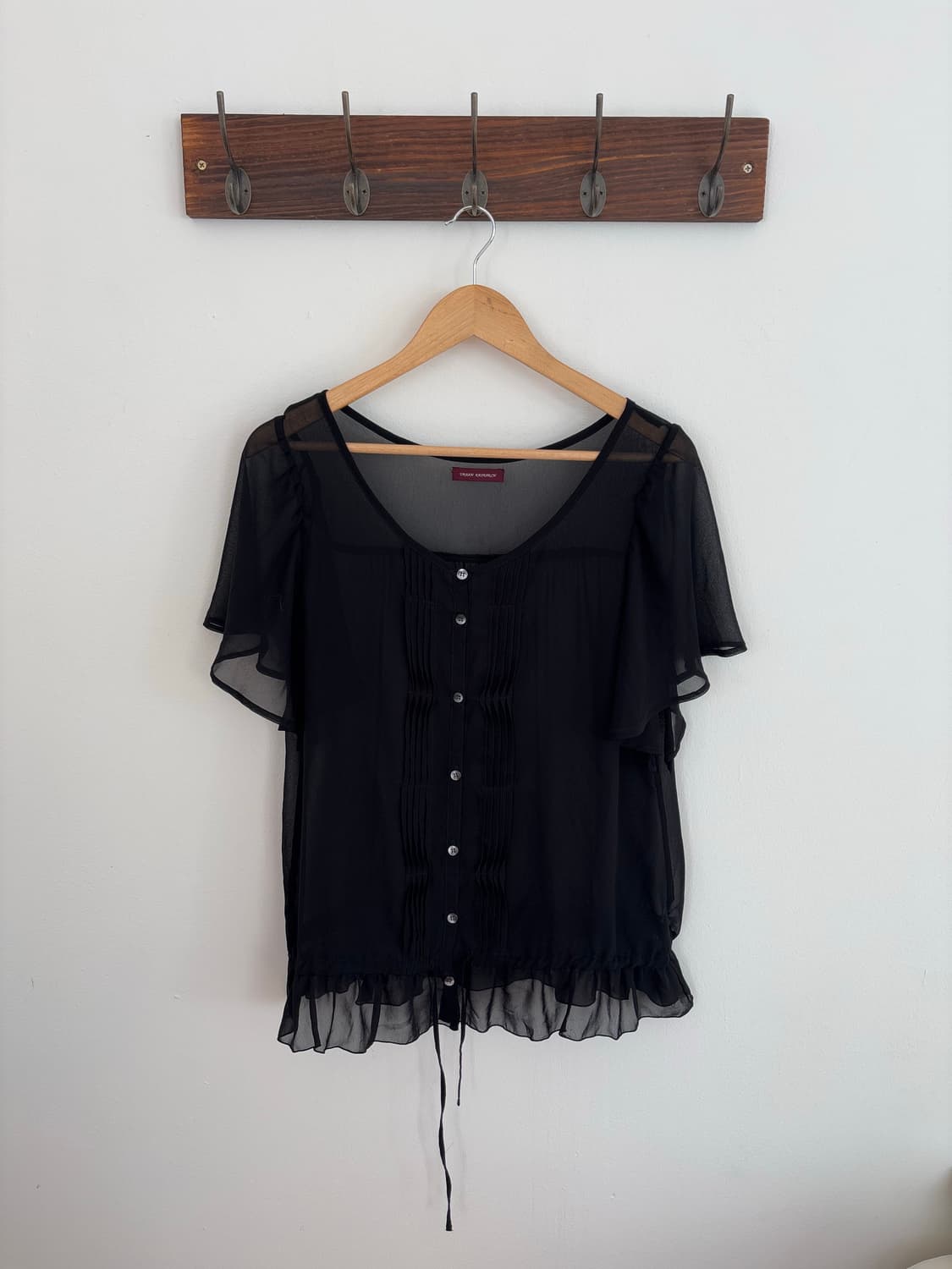 어반리서치 시스루 반팔 블라우스 탑 상품이미지1