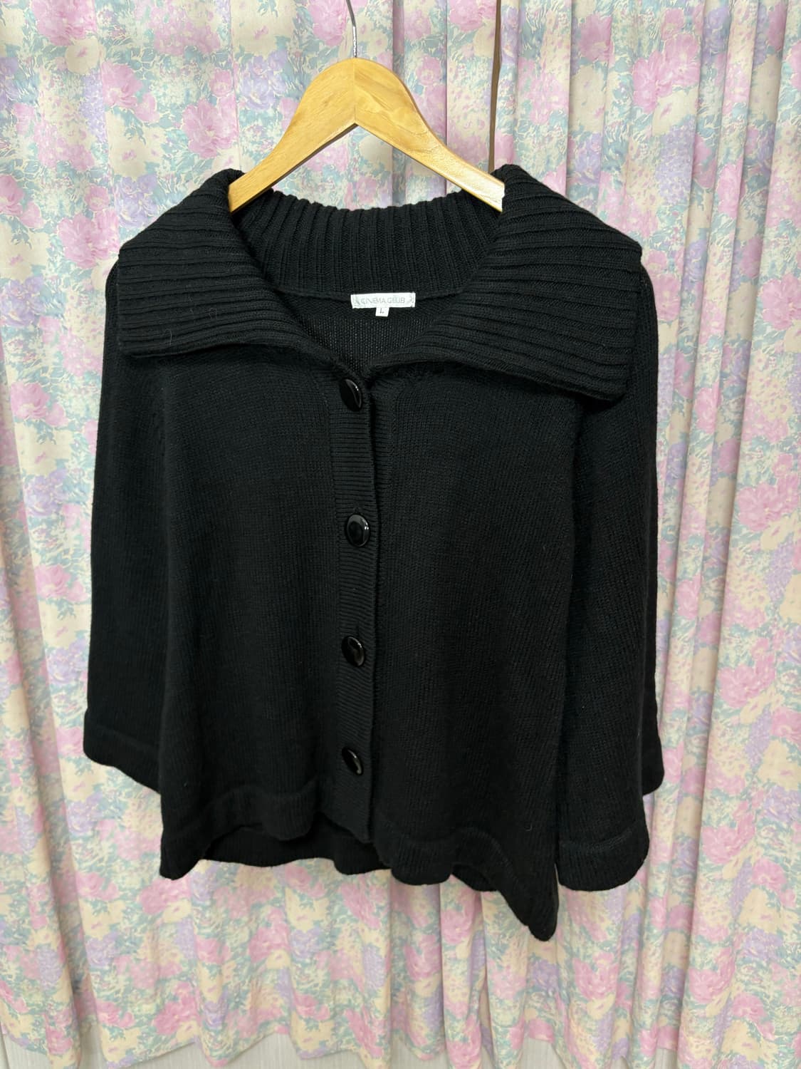 블랙 카라 가디건 상품이미지6