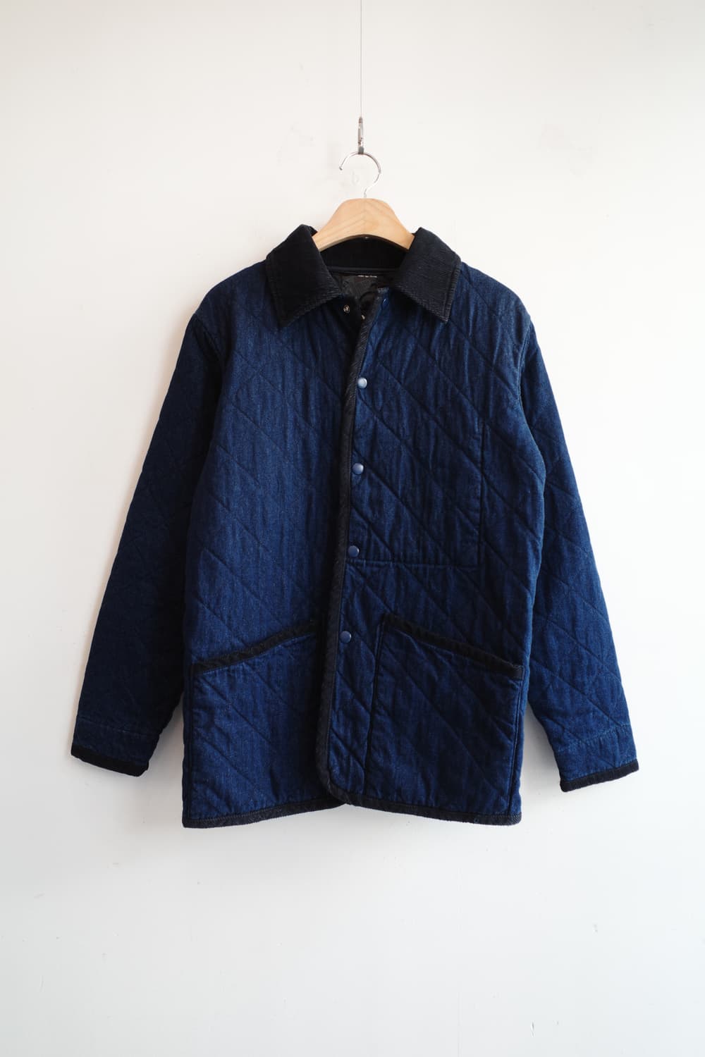 JUST HIT CLUB 인디고데님 퀼팅 자켓 상품이미지1