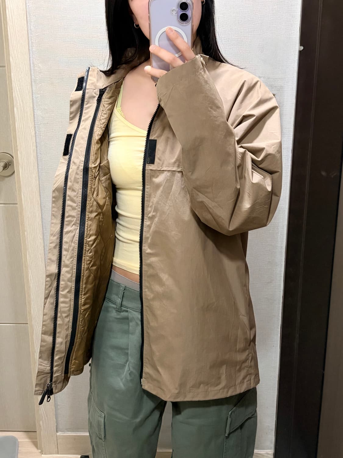 TAKEO KIKUCHI 퀼팅 라이너 2-way 필드 자켓 상품이미지1