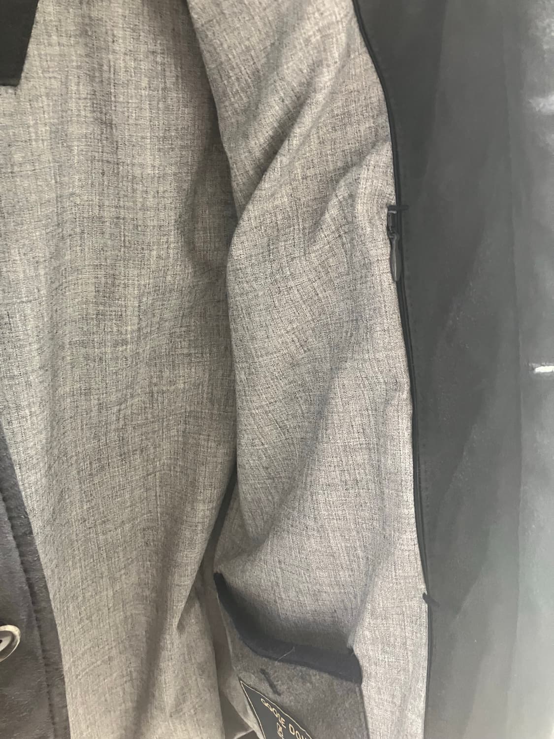 [초급매] 맨온더분 스웨이드 / 실크캐시미어 구스다운 자켓 상품이미지5