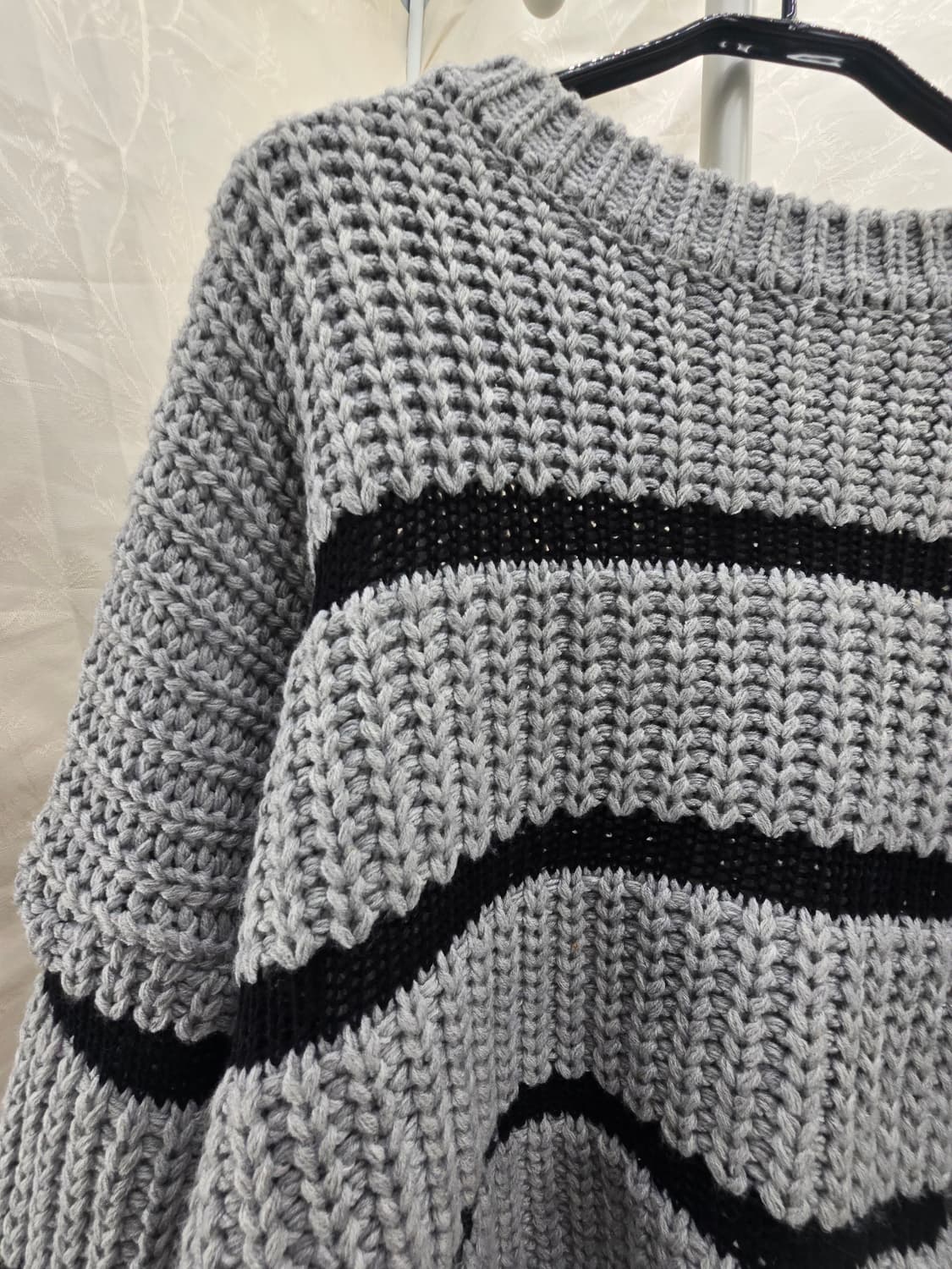 Savant Syndrome 스트라이프 크롭 니트 상품이미지9