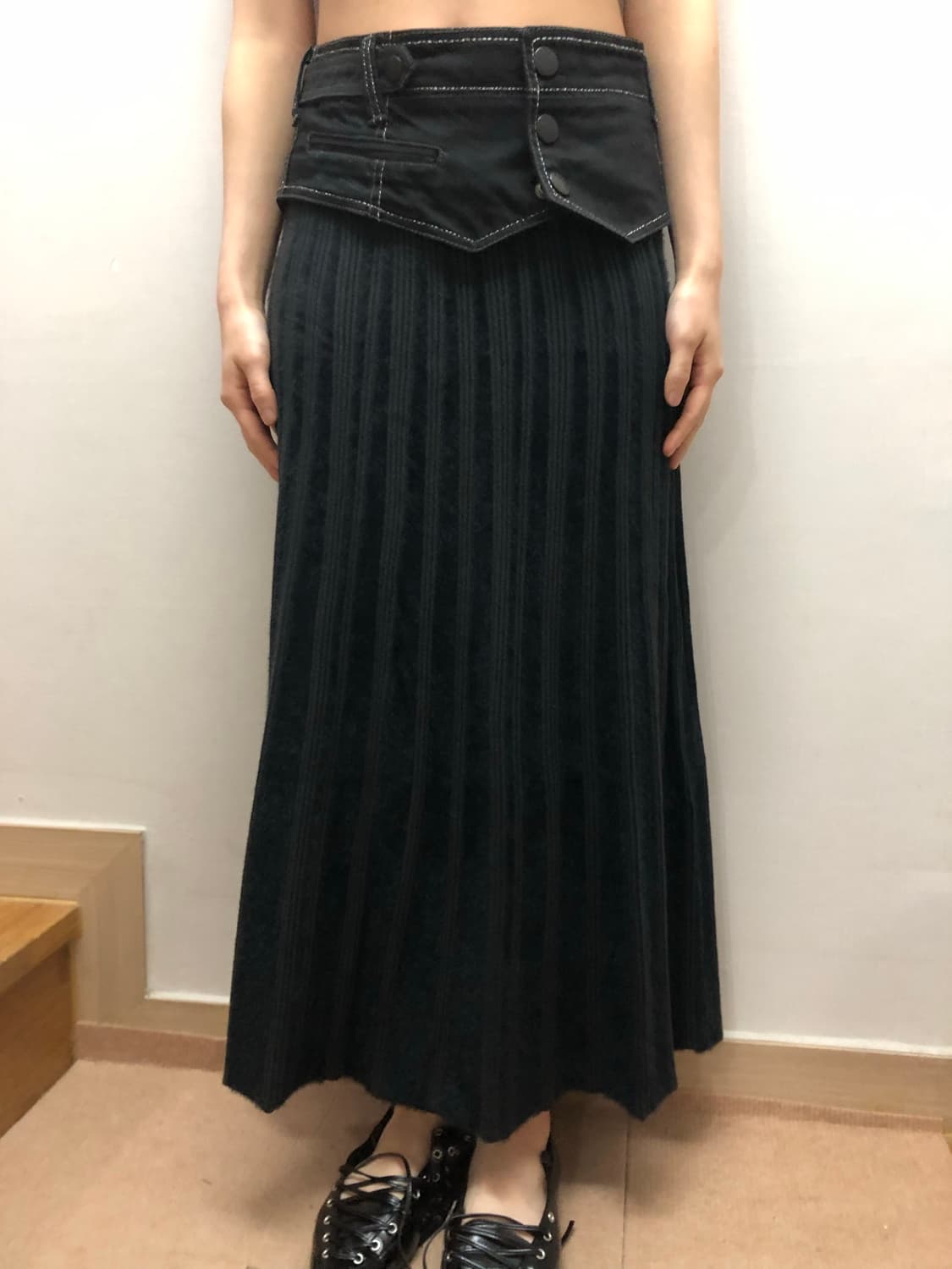 빈티지 블랙 포켓 벨트 상품이미지2