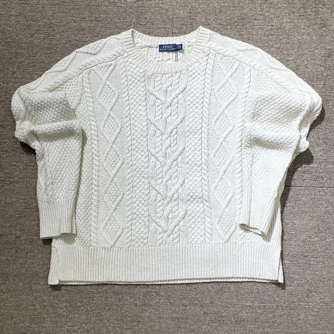 (S) POLO 폴로 랄프로렌 라운드넥 케이블 니트 상품이미지3