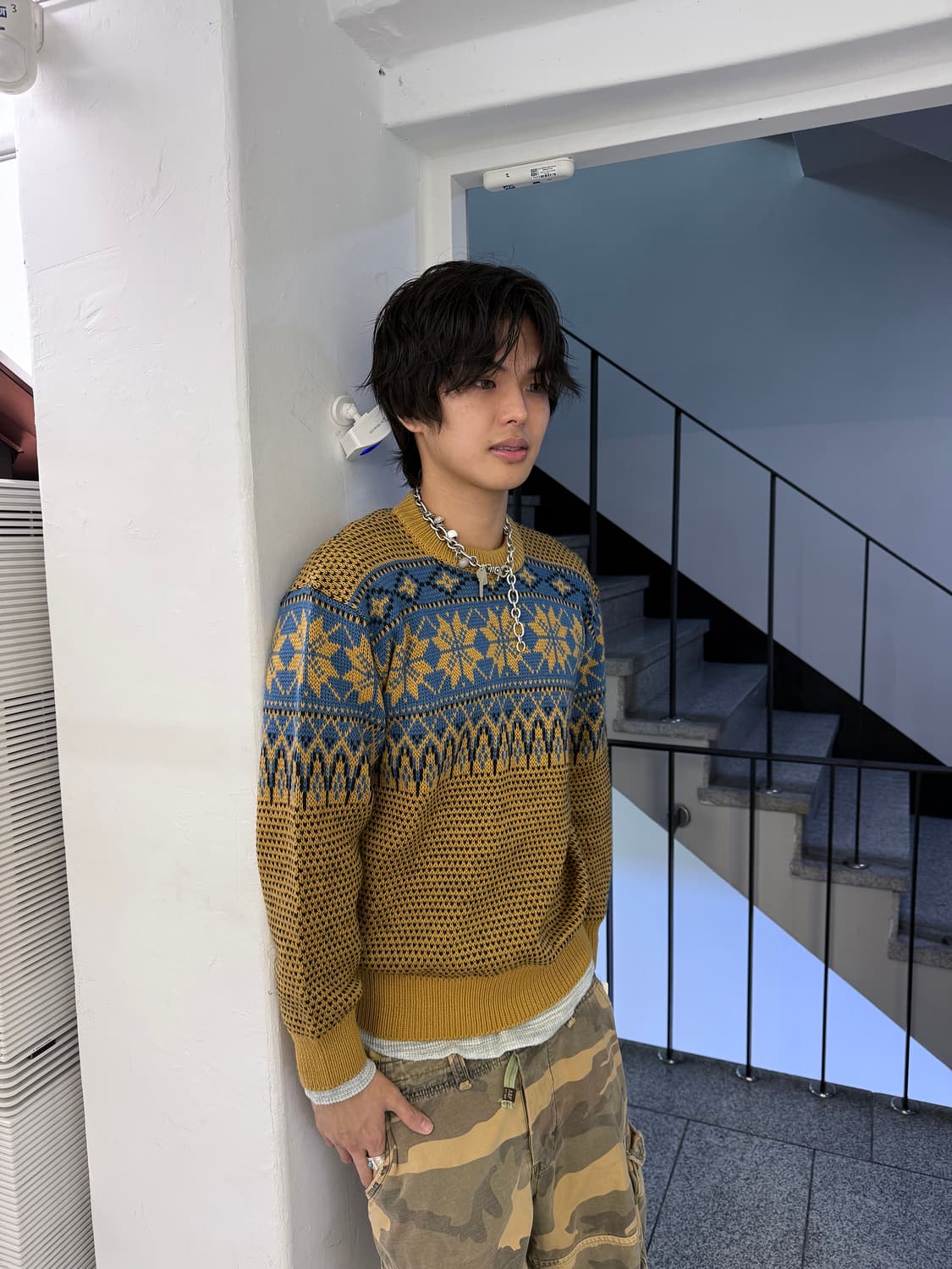 snowflake heavy ski sweater 상품이미지2