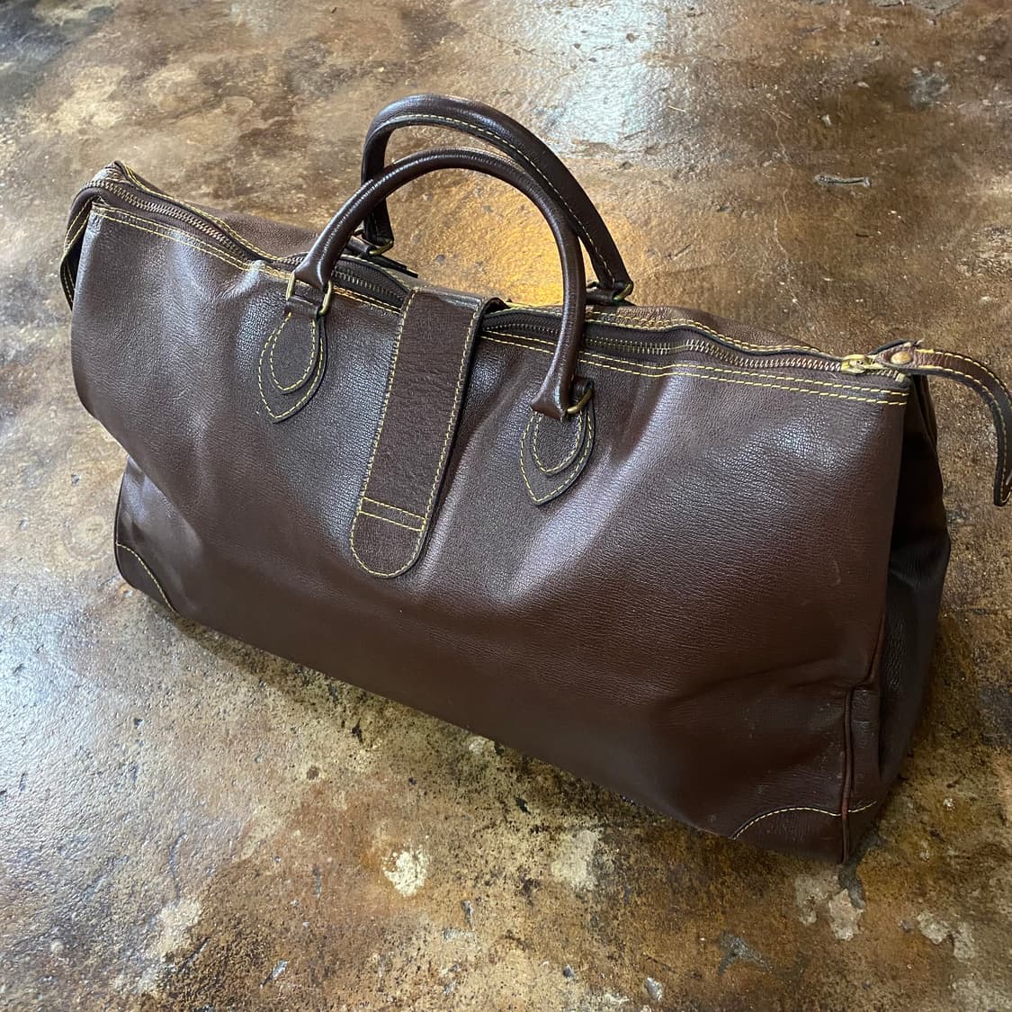 80s 꼼데가르송 가죽 보스턴백 상품이미지4