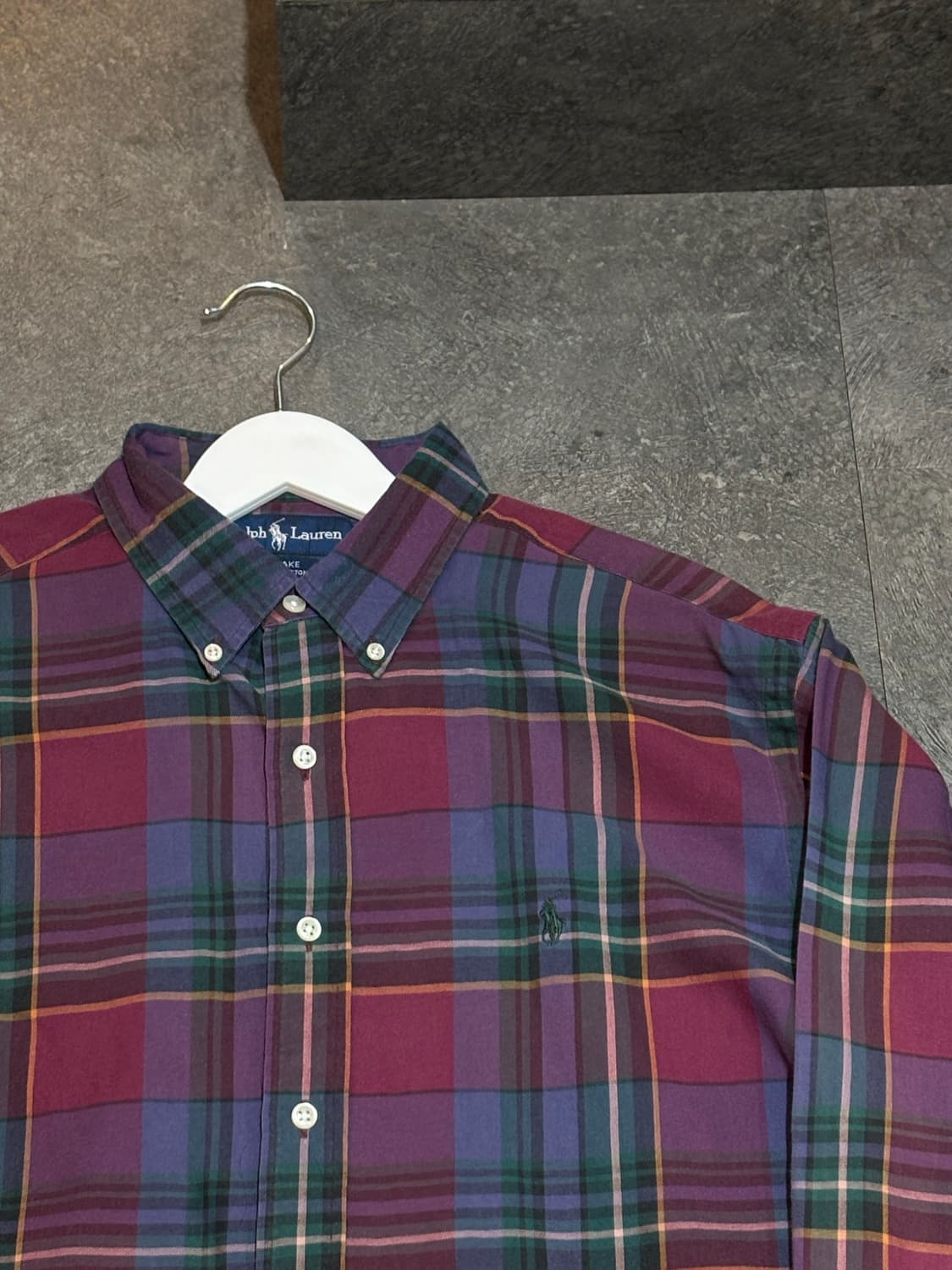 폴로 랄프로렌 체크 남방 셔츠 L 상품이미지4