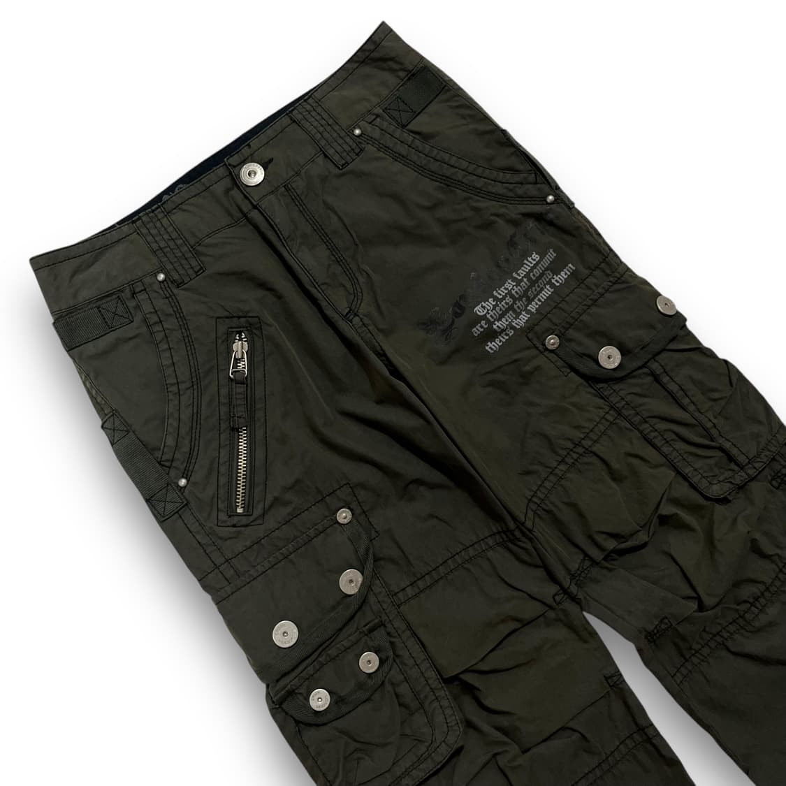 CRUX utility cargo khaki y2k pants 상품이미지2
