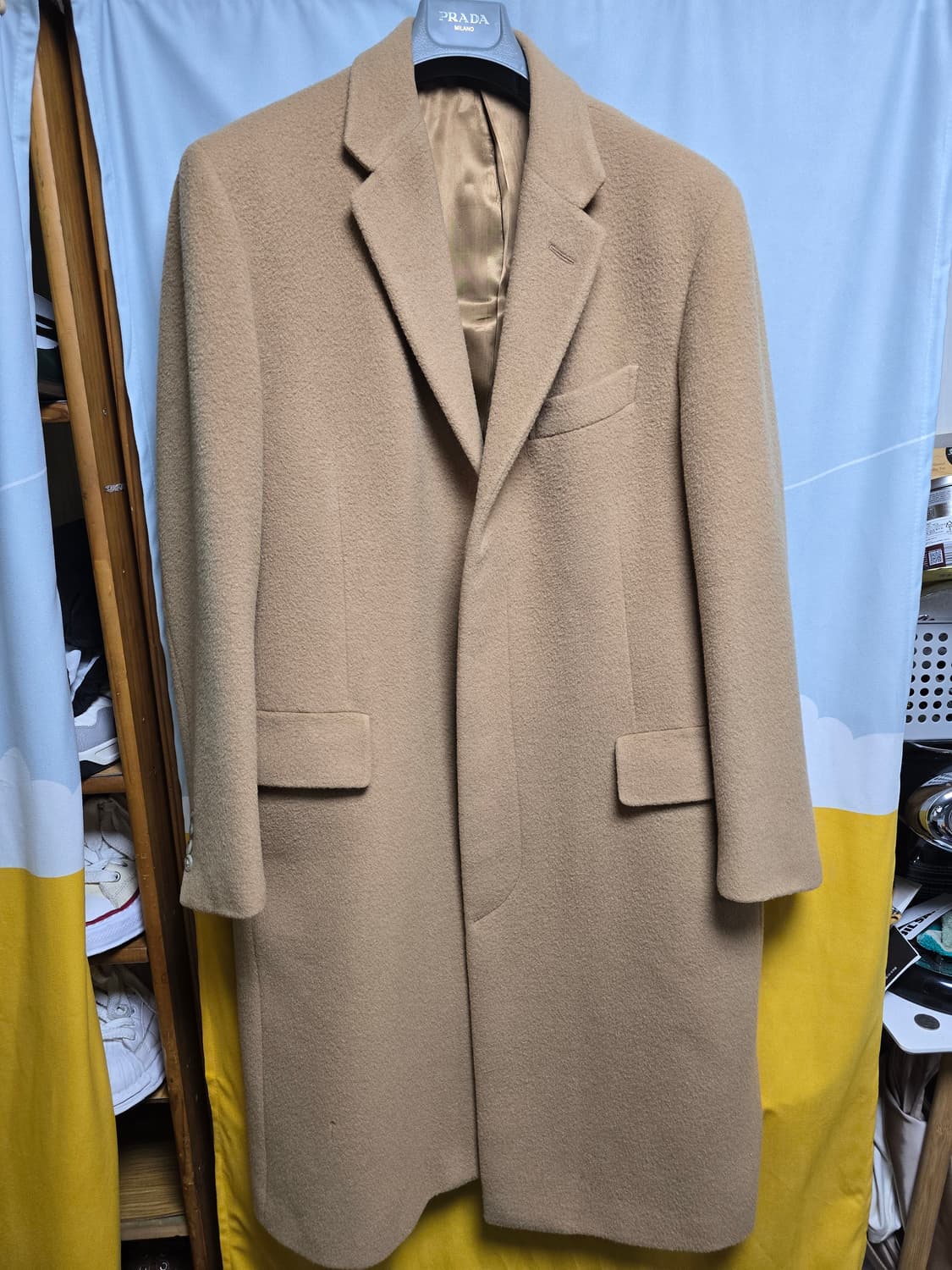 42R 폴로 카멜헤어 100프로 코트 상품이미지1