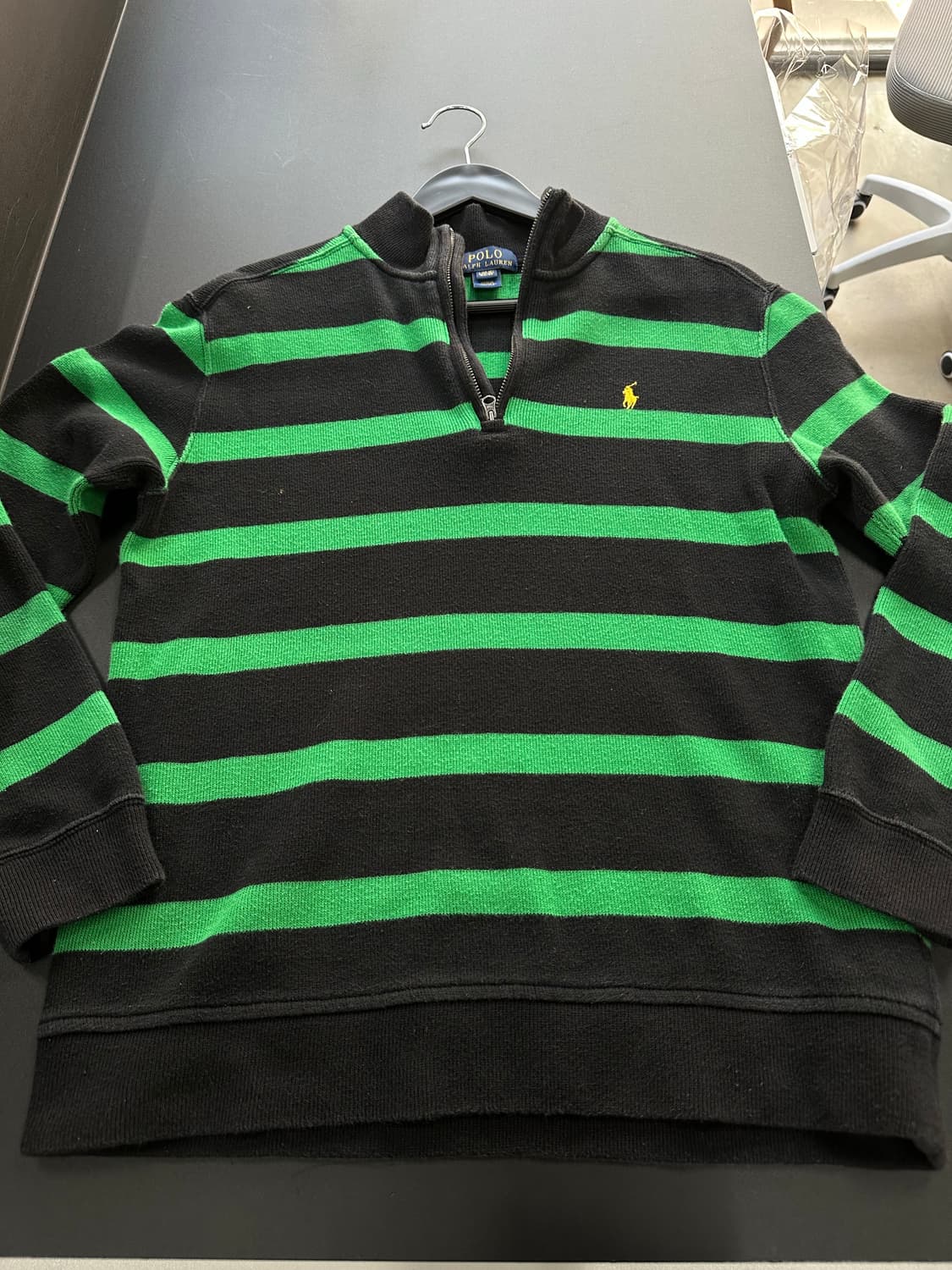 폴로랄프로렌 스트라이프 하프넥 긴팔집업 상품이미지5