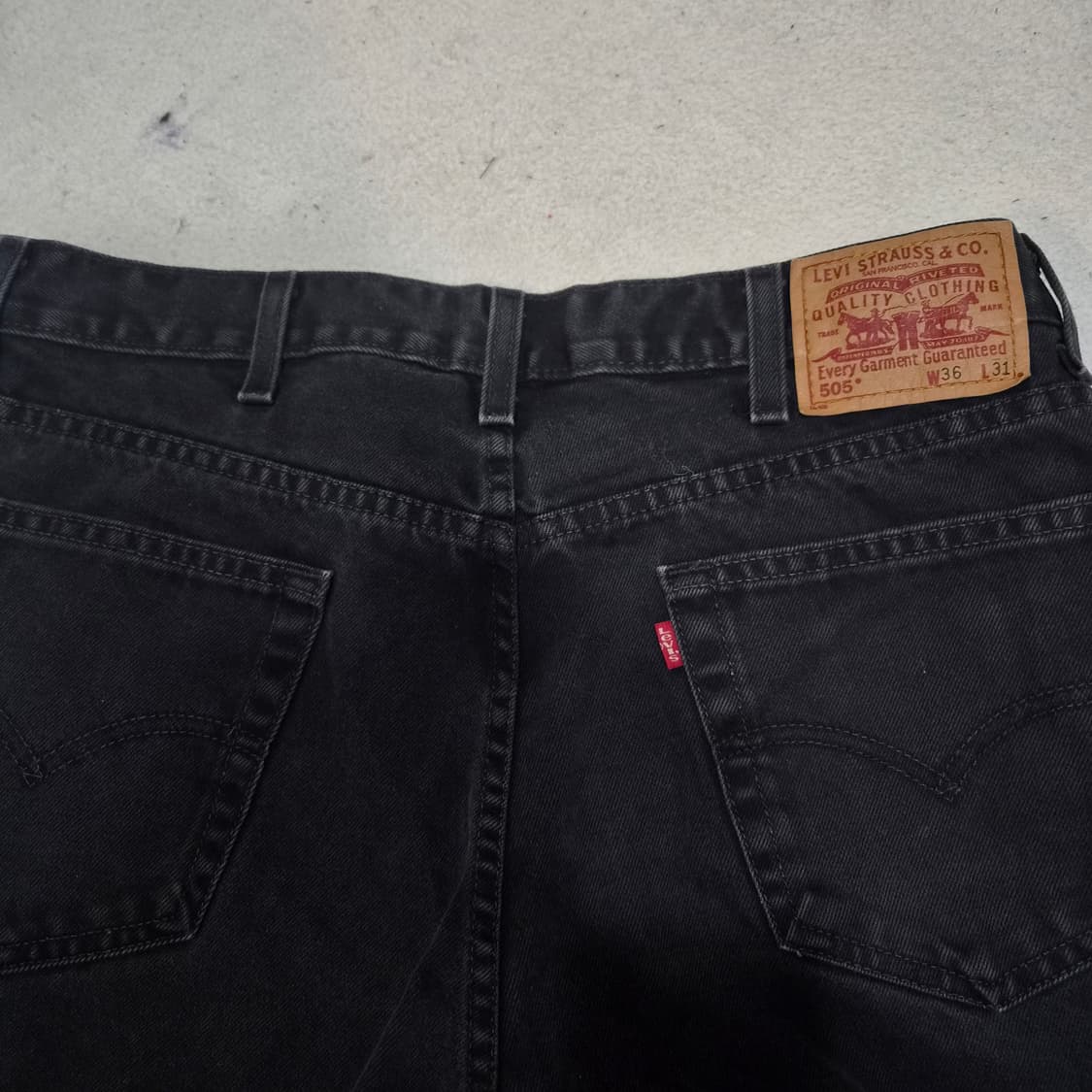 리바이스  505블랙진바지 36/31(상태좋음) 상품이미지2