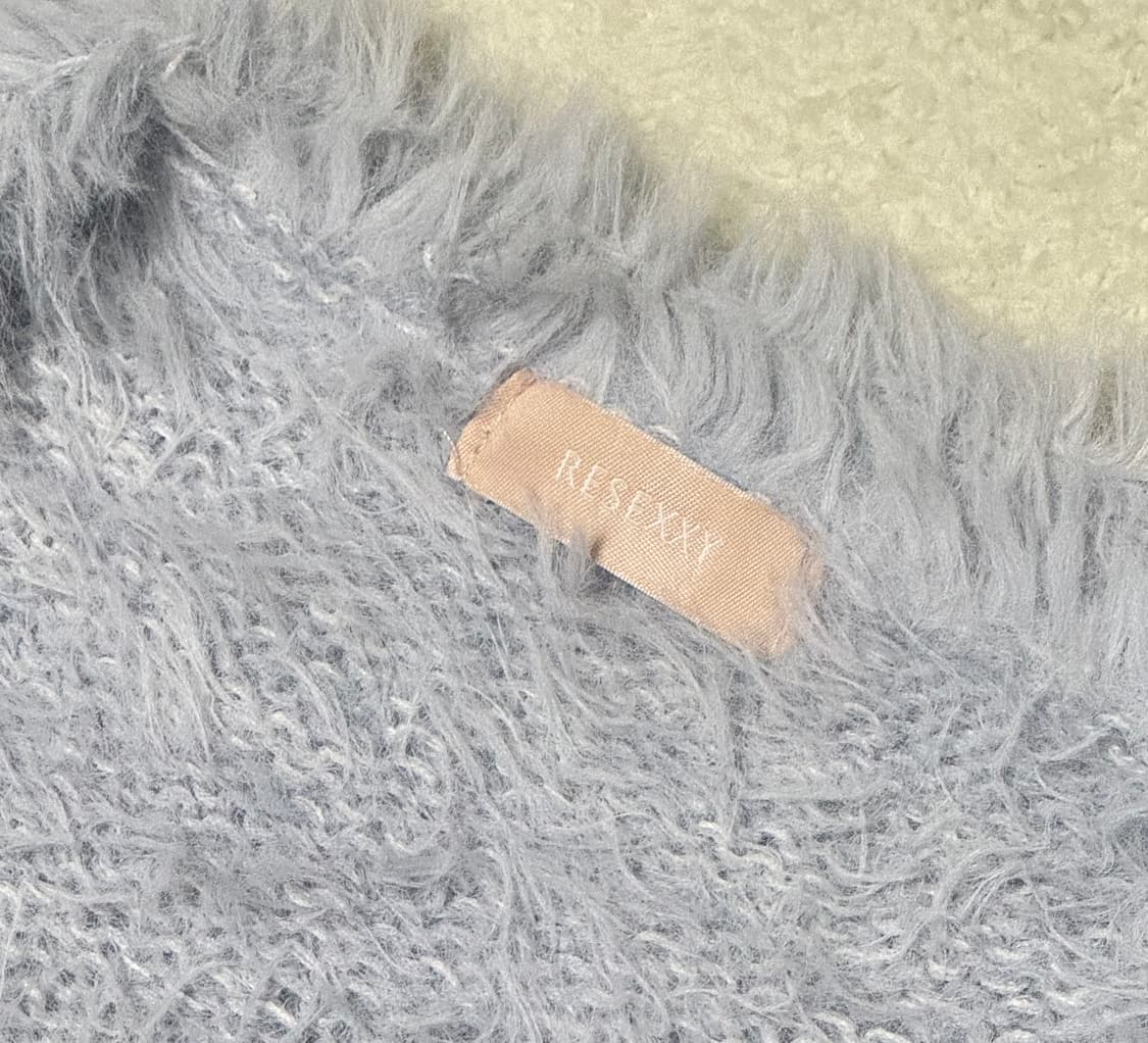 Japanese vintage RESEXXY 소라 퍼 가디건 상품이미지4