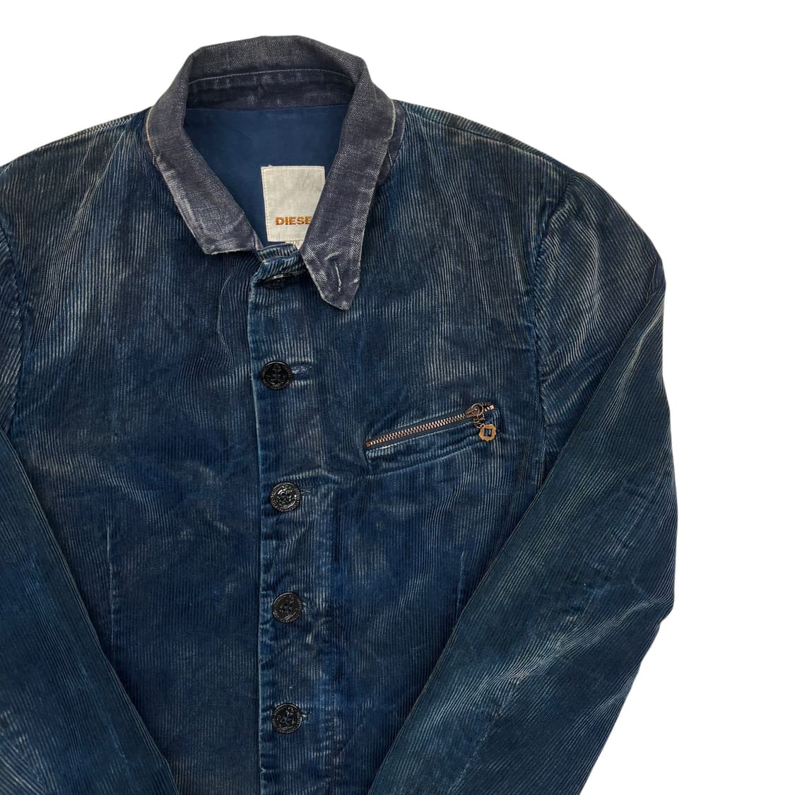 디젤 네이비 워싱 코듀로이 테일러드 자켓 S 상품이미지2